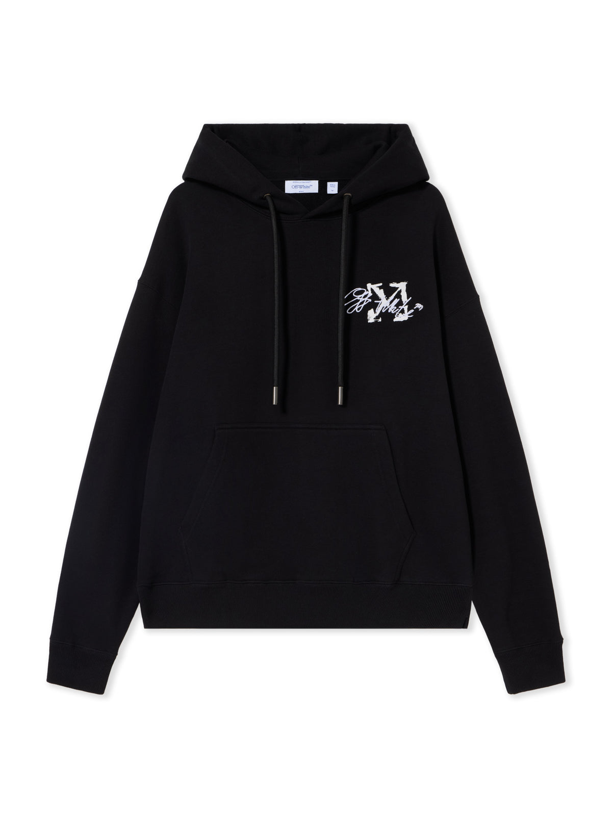 OFF WHITE Stroke 2 Arrow Skate Hoodie BLACK 44MBB085F26F007