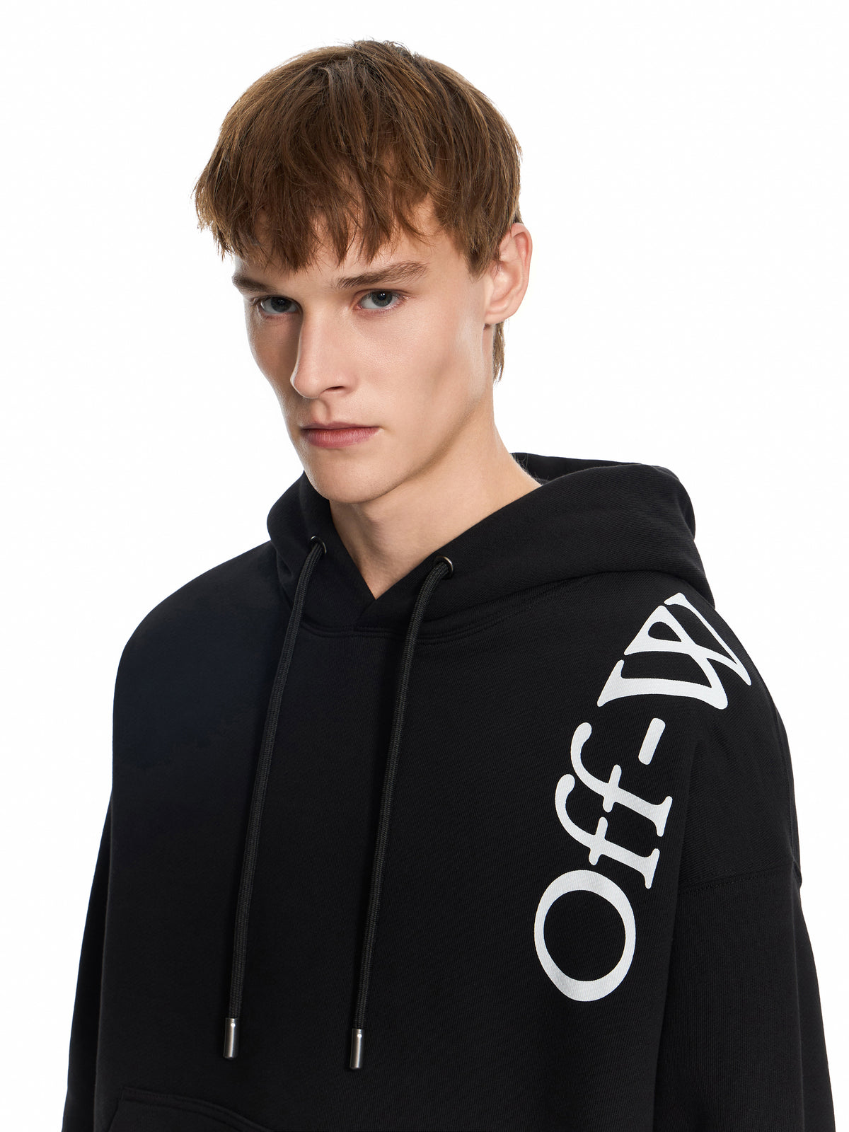 OFF WHITE Vertical Bookish Skate Hoodie BLACK 44MBB085F26F00O