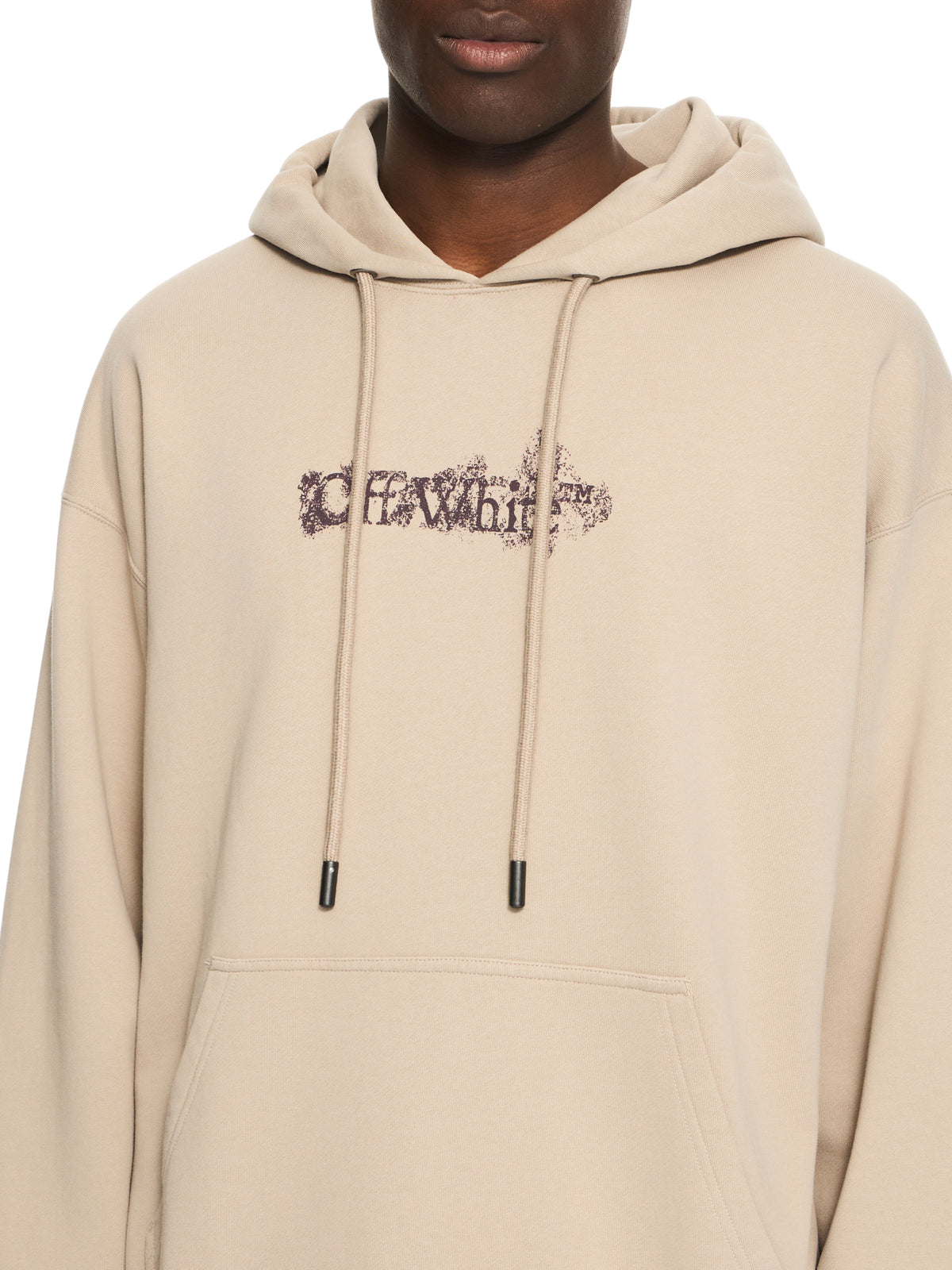 OFF WHITE Heraldic Arrow Skate Hoodie FADE OUT STONE 44MBB085S26F00I