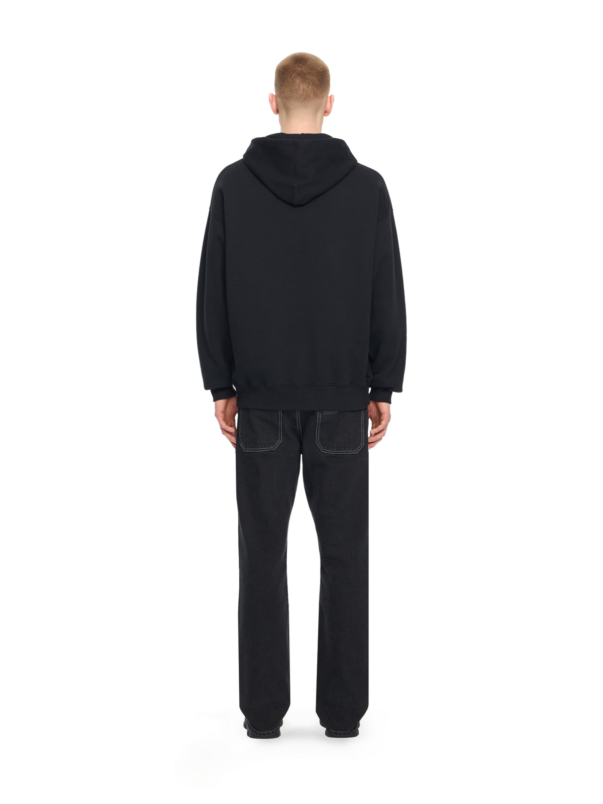 OFF WHITE Small Arrow Skate Hoodie BLACK 44MBB085S26F00O