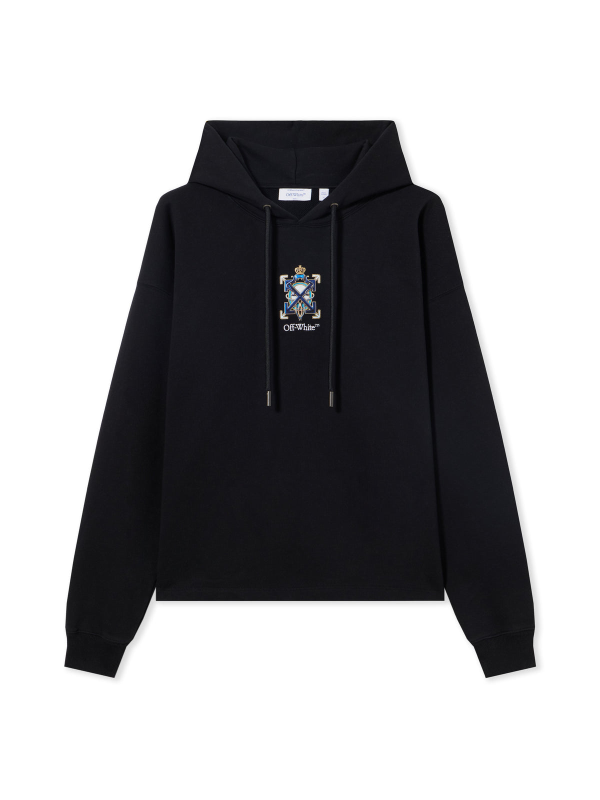 OFF WHITE Jewel Arrow Loose Hoodie BLACK 44MBB12MS26F002