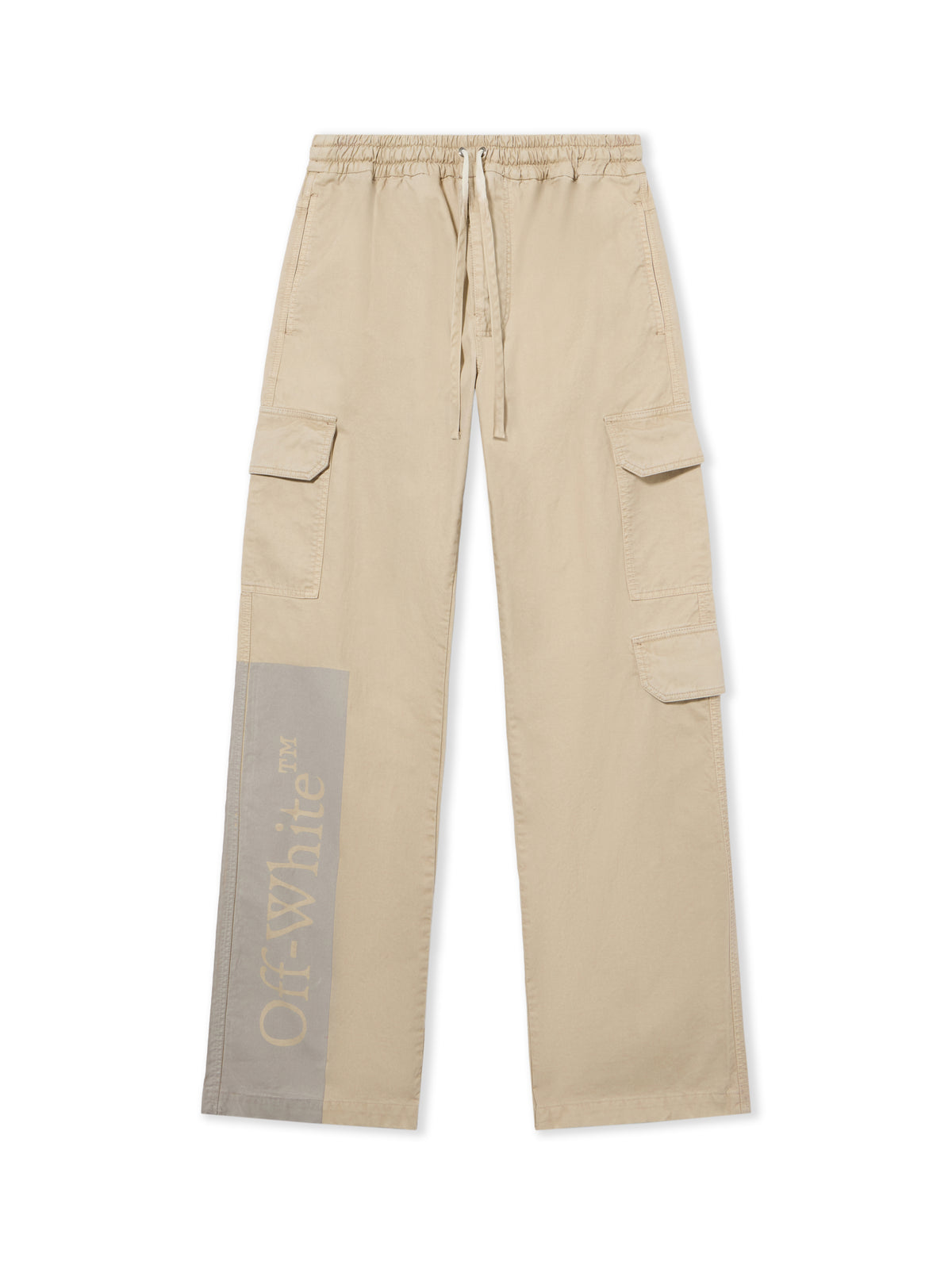 OFF WHITE Big Bookish Cotton Gabardine Cargo Pants STRING 44MCF04PF26F001