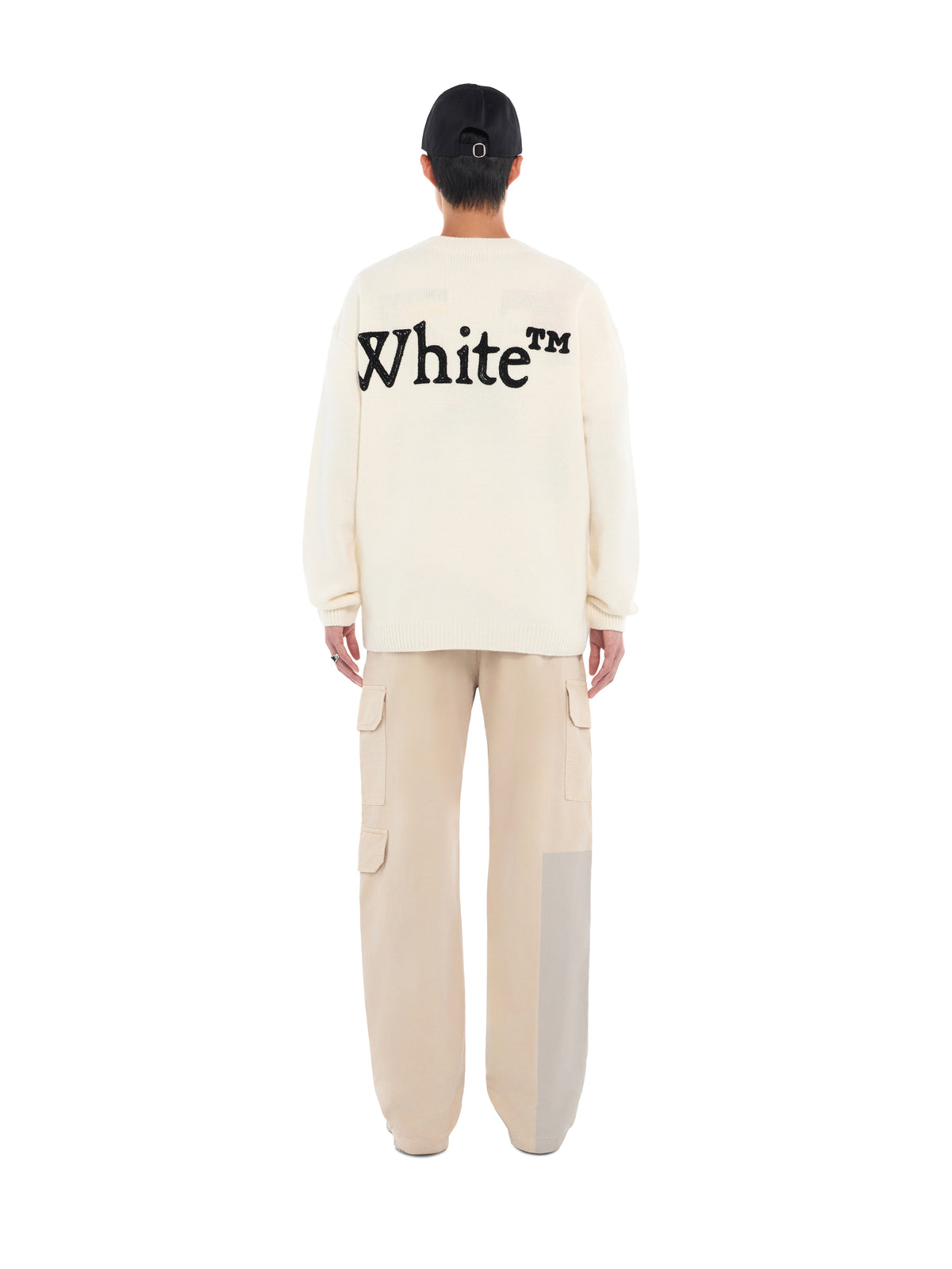 OFF WHITE Big Bookish Cotton Gabardine Cargo Pants STRING 44MCF04PF26F001