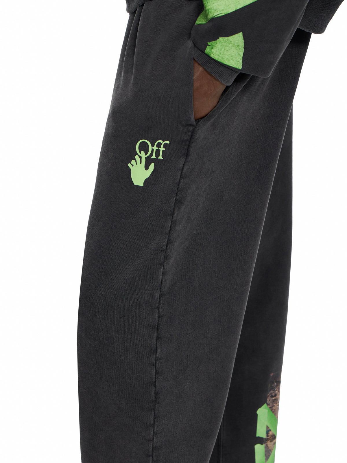 OFF WHITE Bacco Arrow Sweatpants VINTAGE BLACK 44MCH05AF26F001