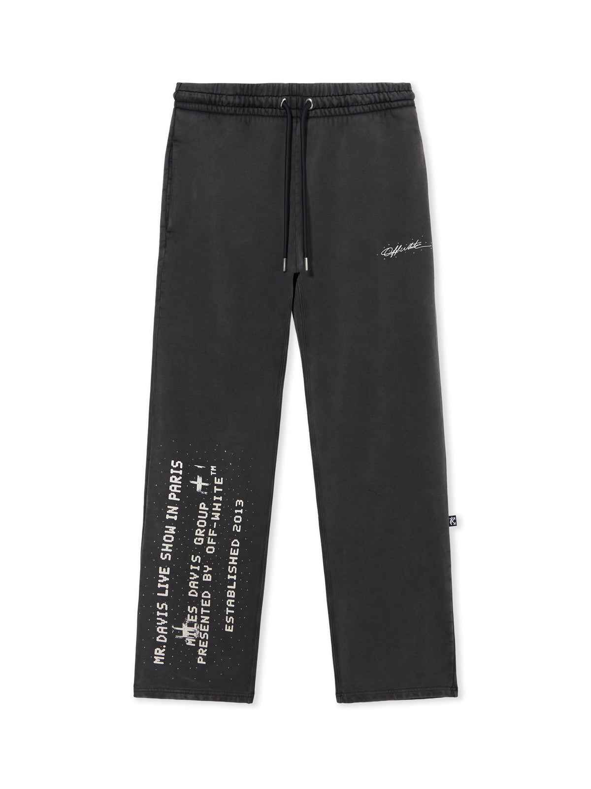 OFF WHITE Mr. Davis Stadium Sweatpants BLACK 44MCH05AG26F002