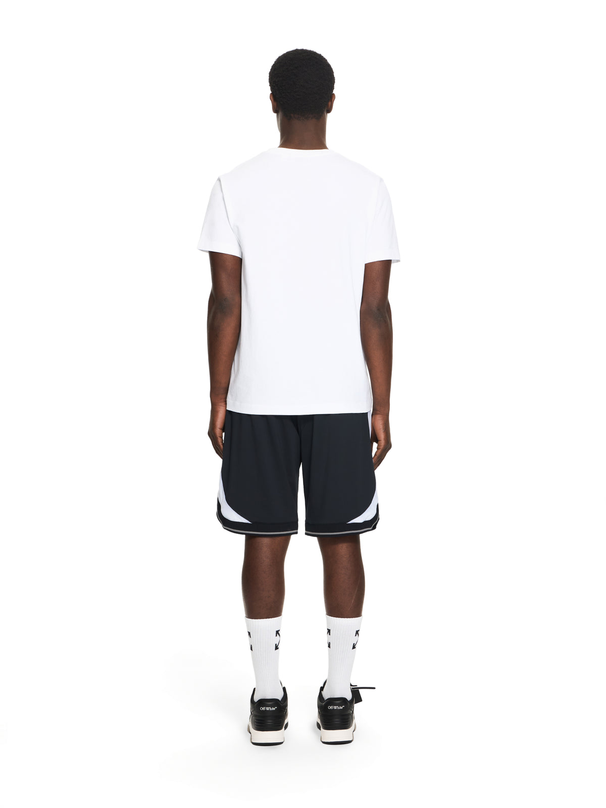OFF WHITE OWR Team Soccer Shorts BLACK 44MCI01AS26J001