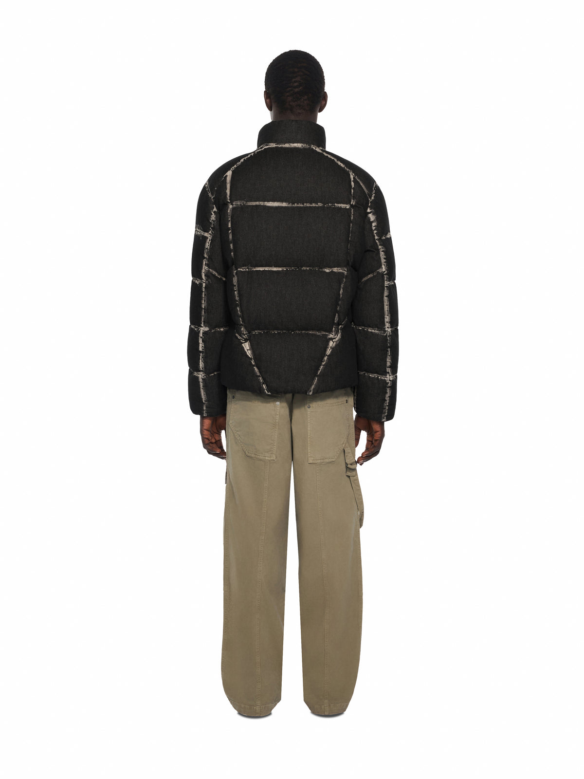 OFF WHITE Bookish Racing Puffer Jacket HIGHLIGHTED BLACK 44MED06DF26D001