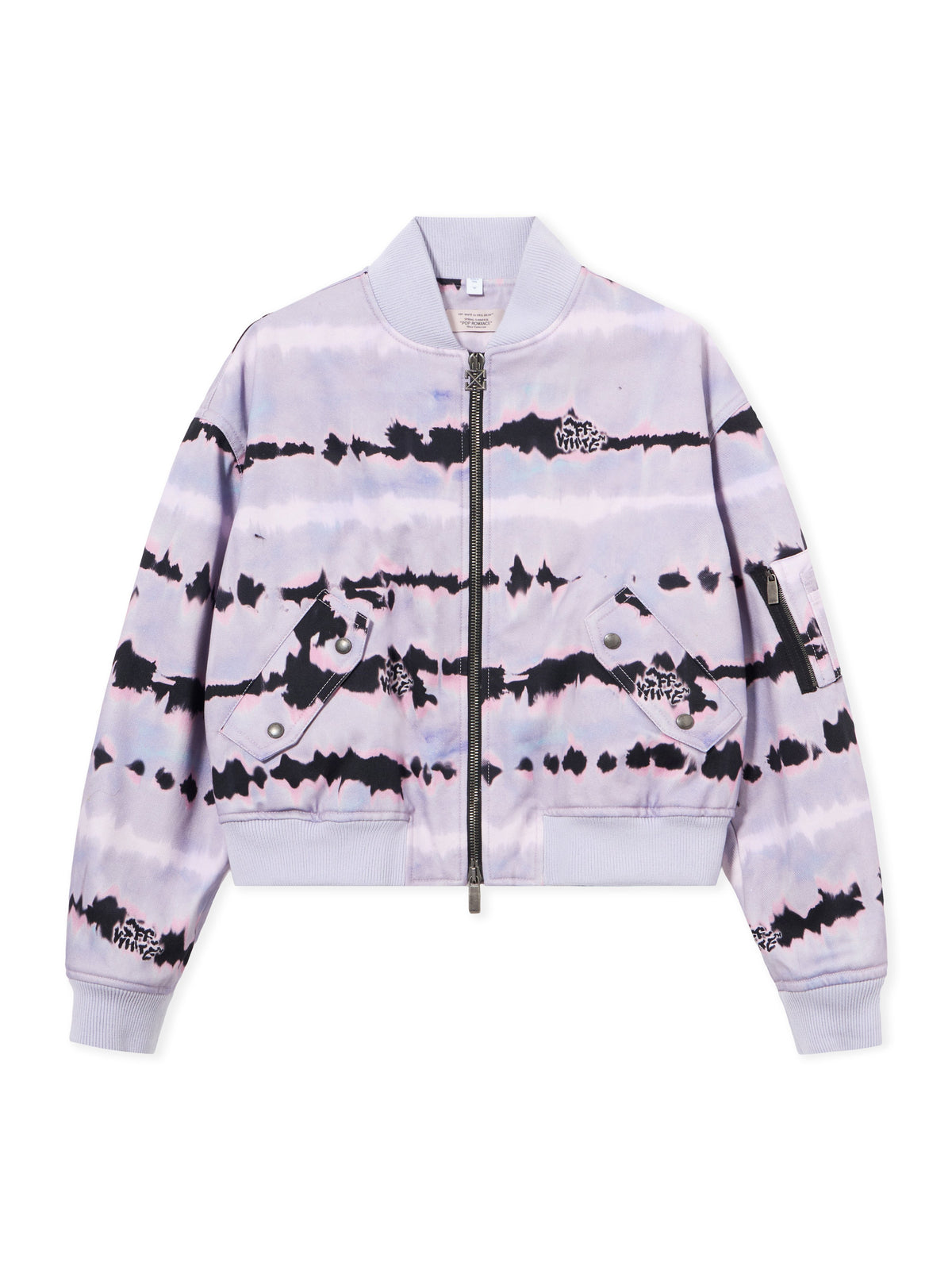 All-over Tie-dye Cropped Bomber