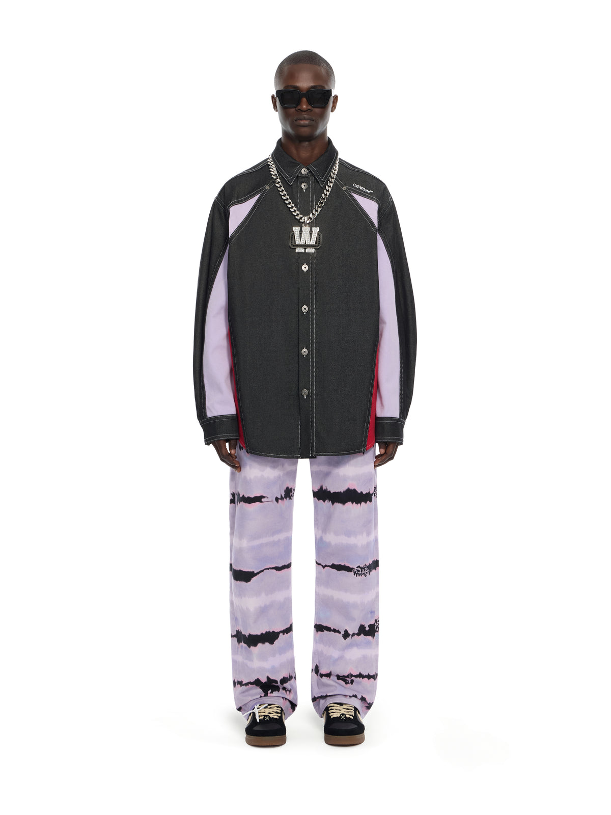 Color Block Military Overshirt