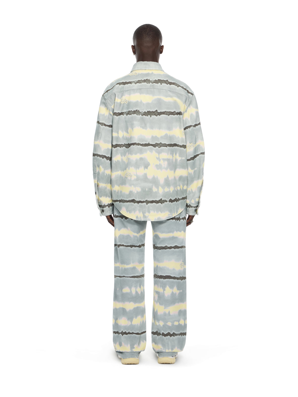 OFF WHITE All-over Tie-dye Overshirt BLUE GREY 44MES01FZ26F001