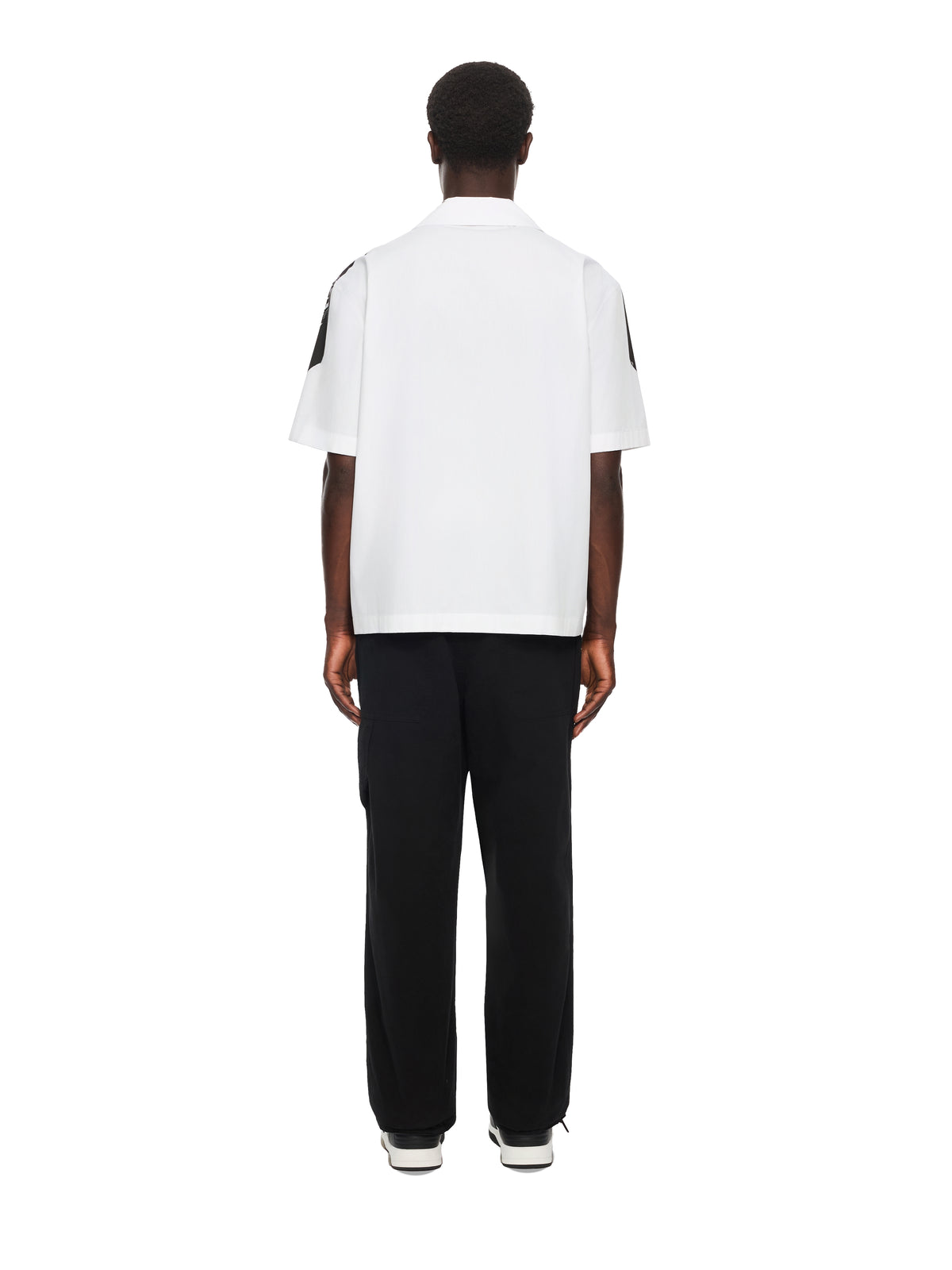 OFF WHITE Negative Big Bookish Bowling Shirt WHITE 44MGG01QF26F002