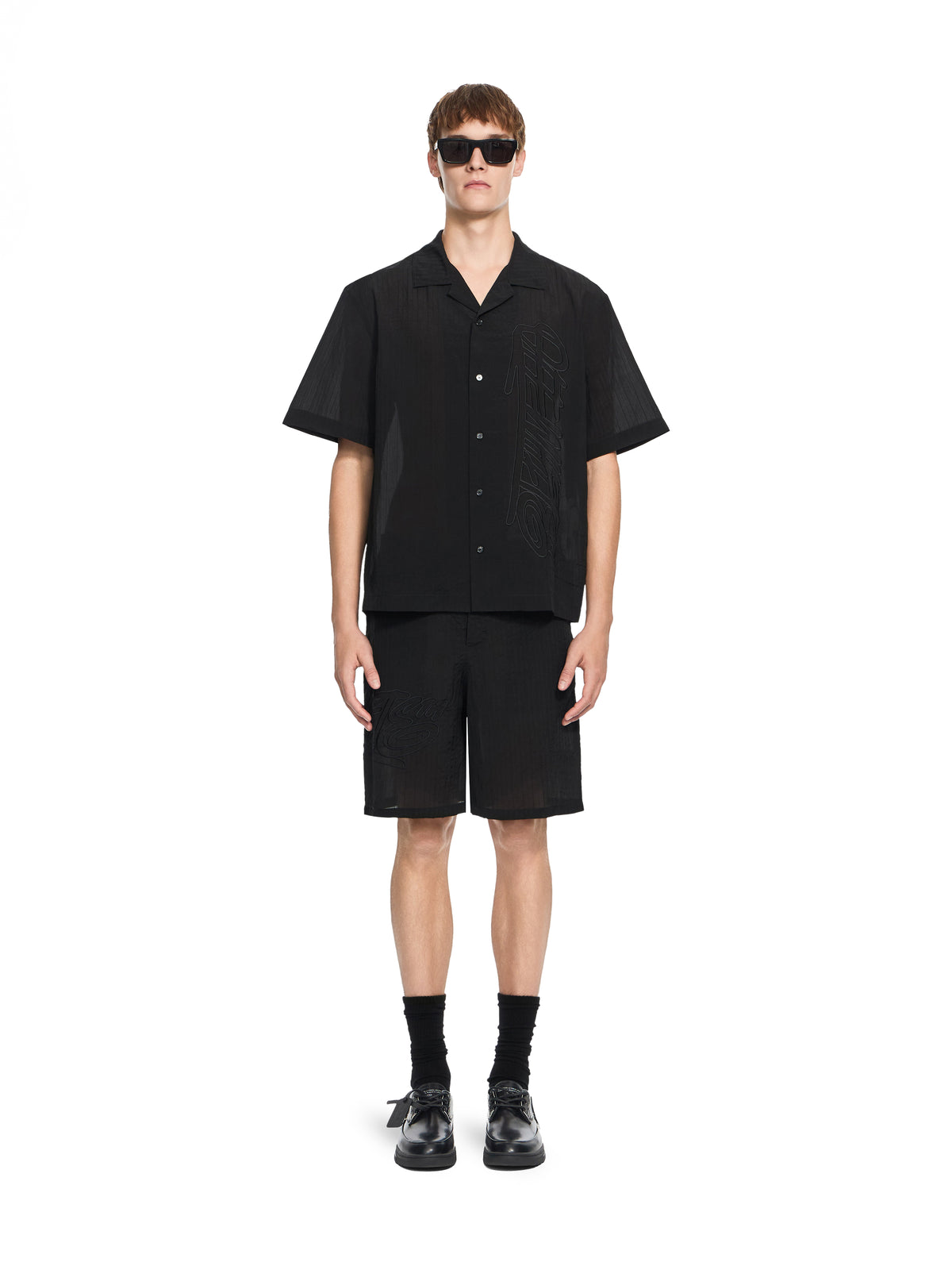 Handstyle Logo Organza Bowling Shirt
