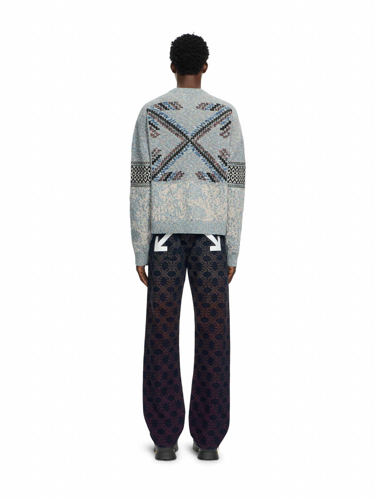 OFF WHITE Persian Arrow Knit Crewneck MULTICOLOR 44MHE20YF26K001