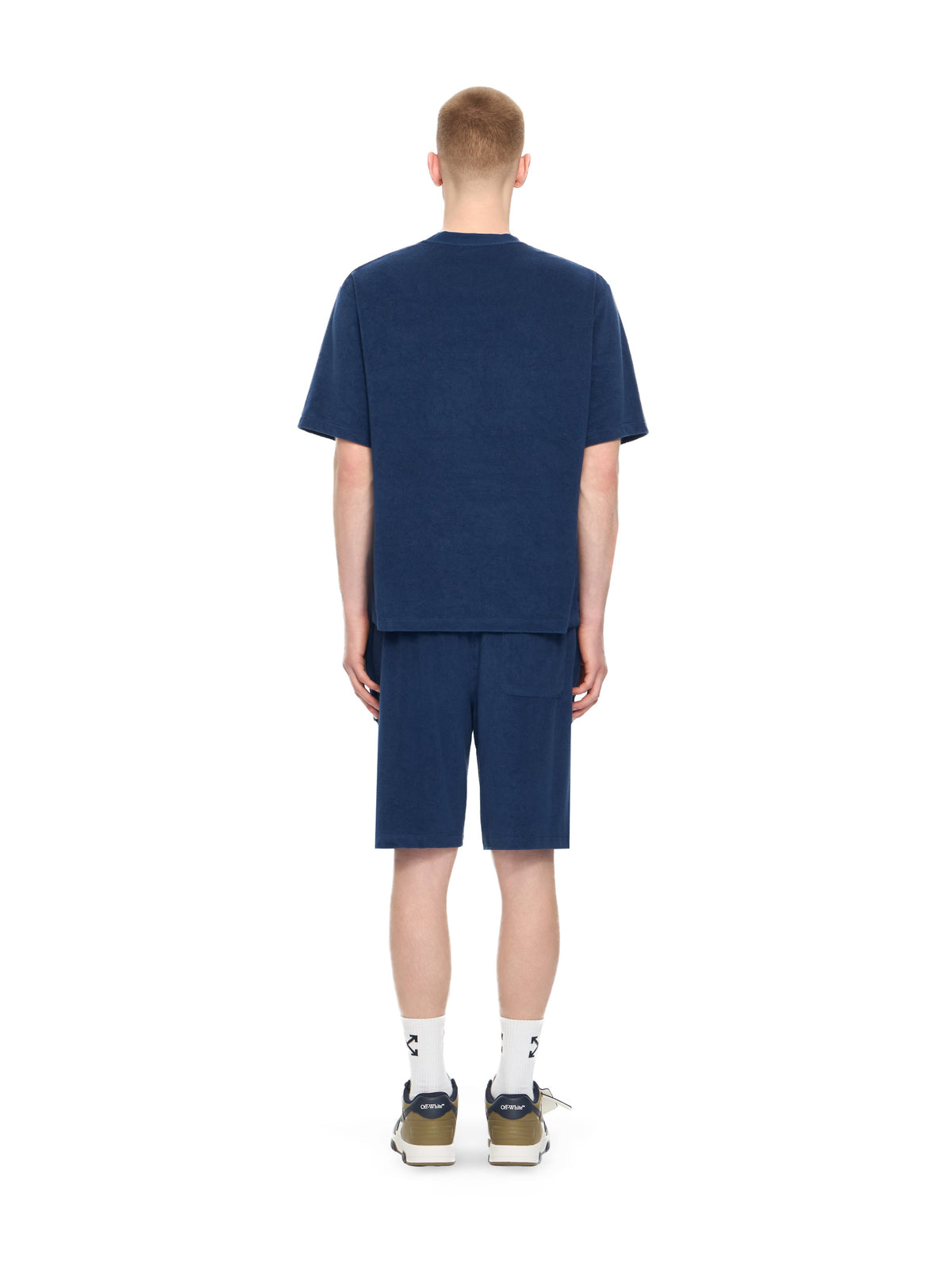 OFF WHITE Towel Terry Shorts MARINE 44MKB074F5002