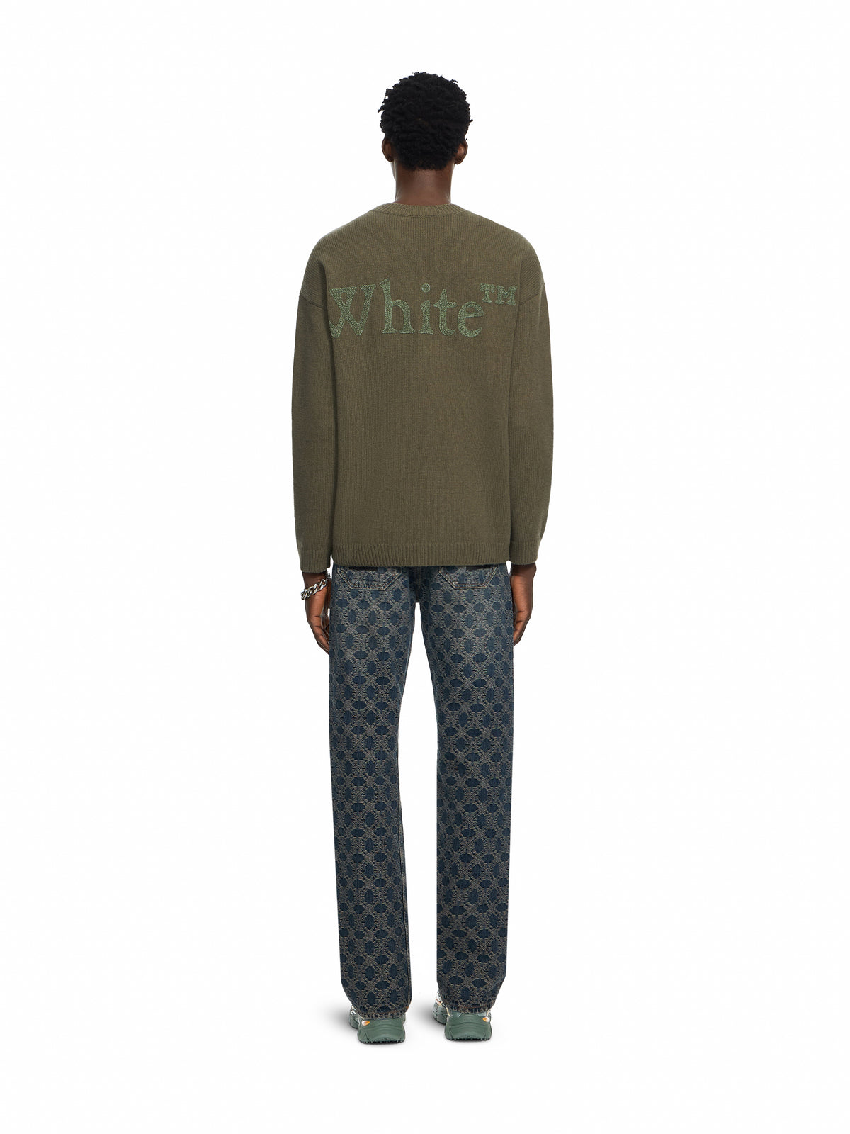 OFF WHITE Arrow Monogram Slim Jeans DIRTY DARK BLUE 44MYA18JF26D00A