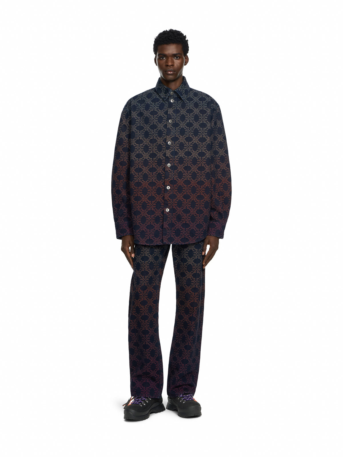 Arrow Monogram Degradé Jacquard Jeans