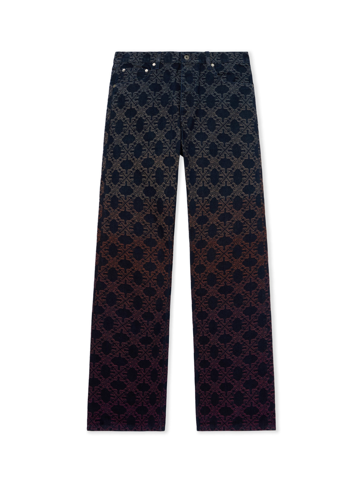 OFF WHITE Arrow Monogram Degradé Jacquard Jeans DEGRADE 44MYA18JF26D00C