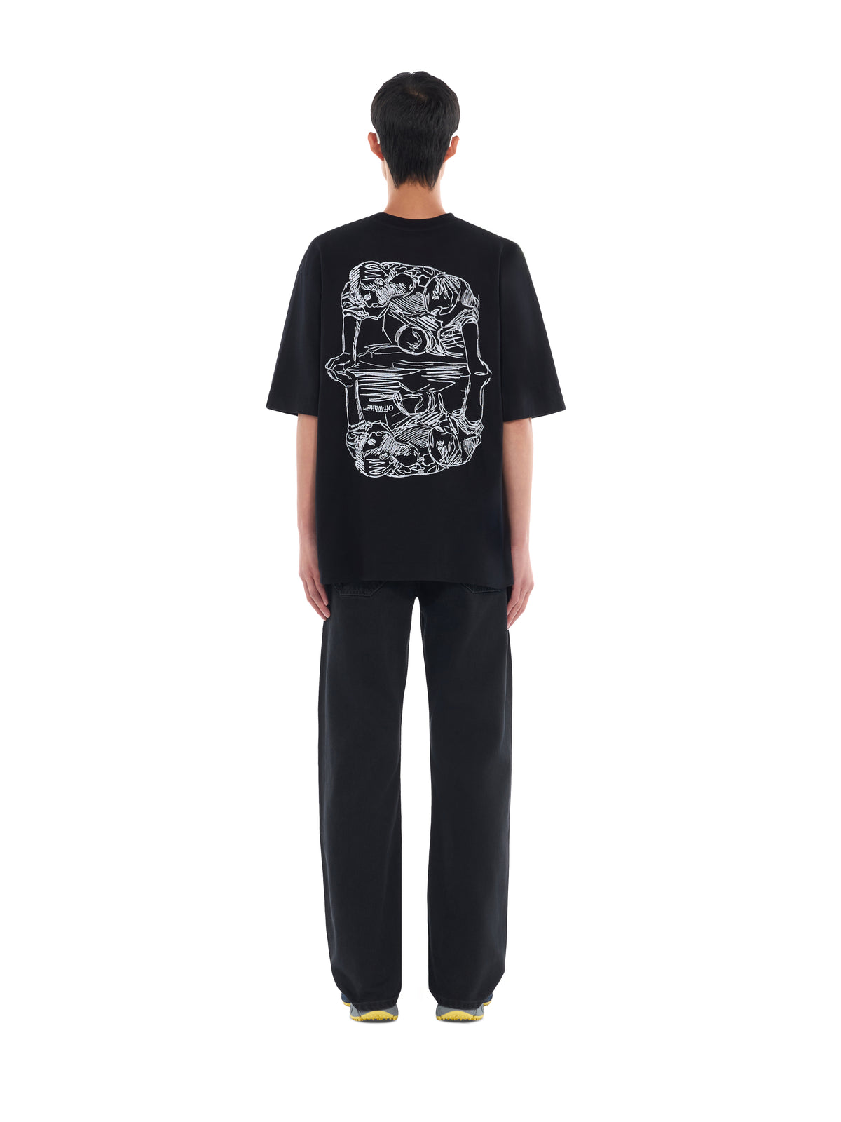 OFF WHITE Half Arrow Slim Jeans STONE RAW BLACK 44MYA18JF26D00E