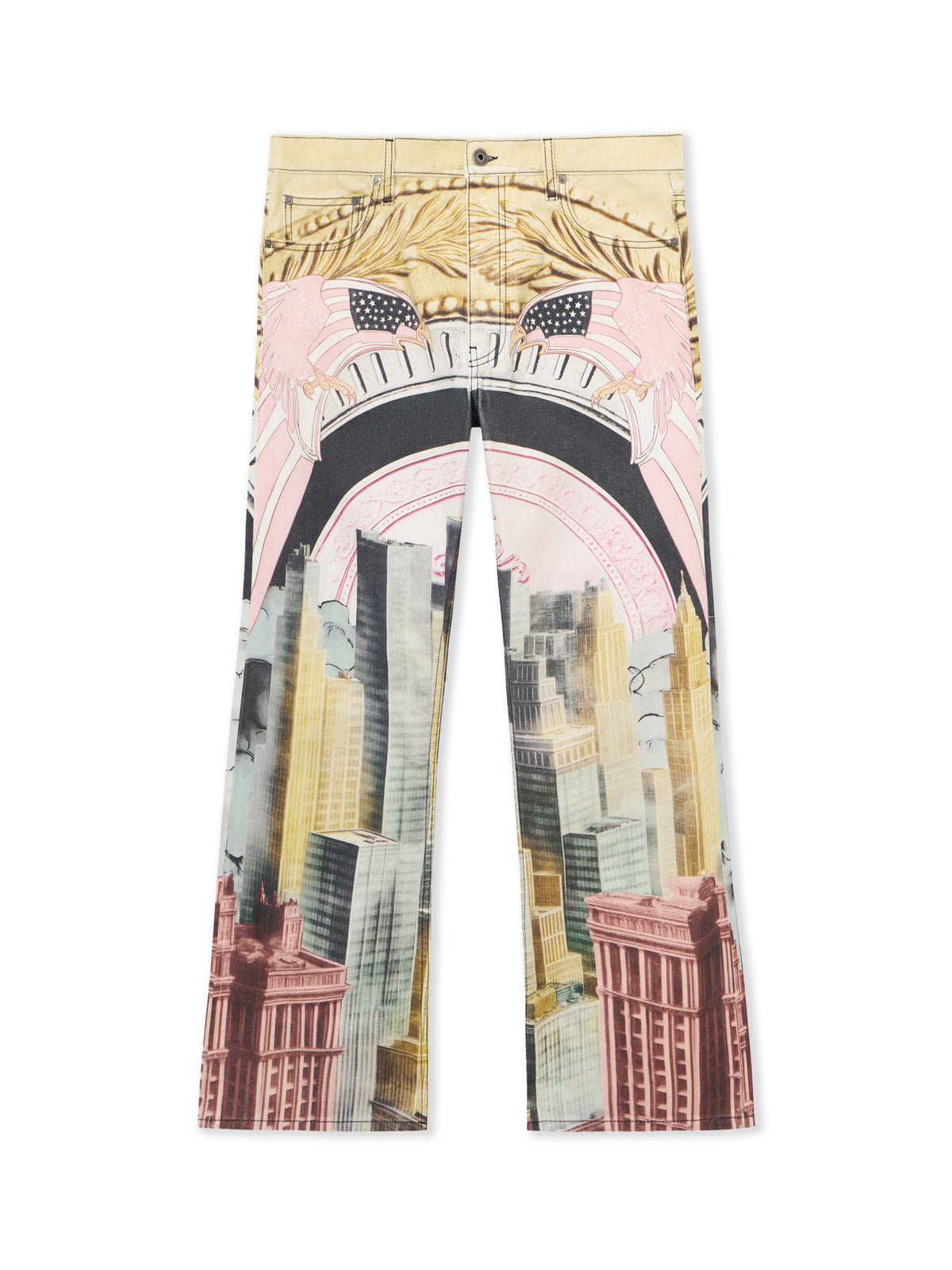 OFF WHITE All-over Moneyworld Slim Relax Jeans MULTICOLOR 44MYA18JZ26D001
