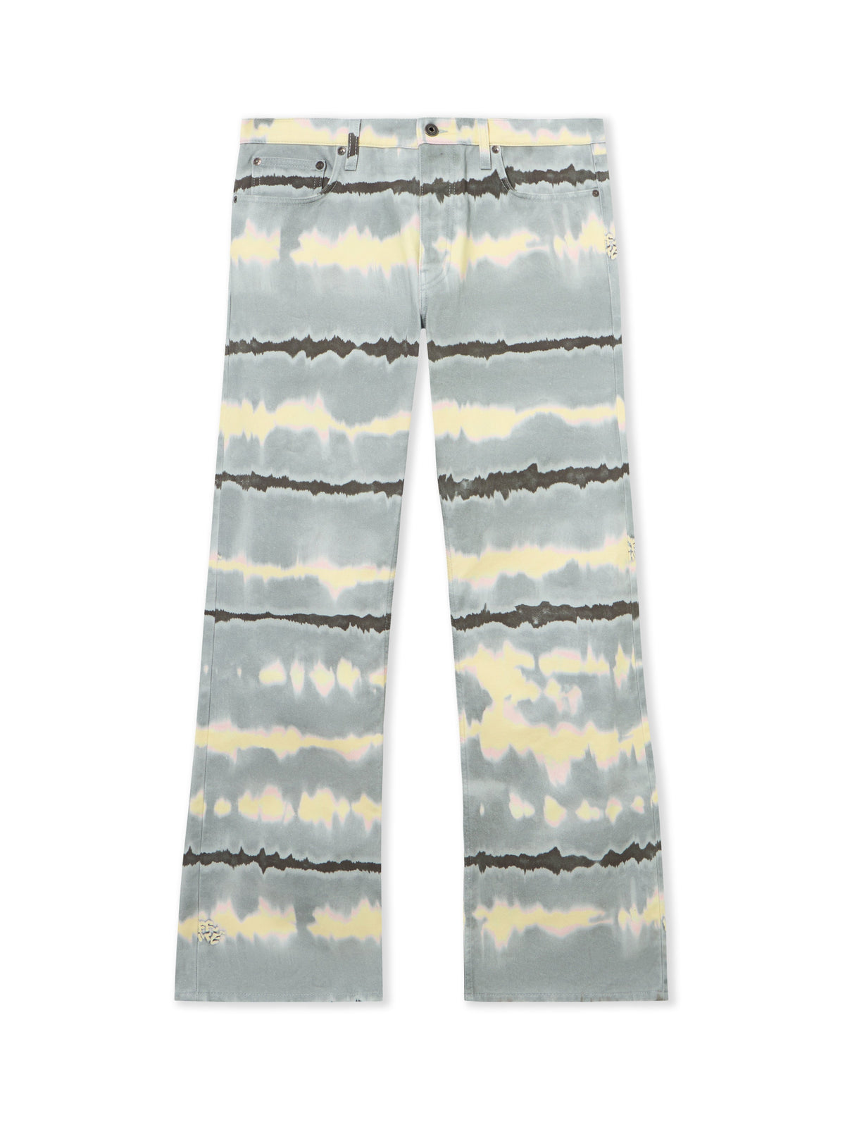 OFF WHITE All-over Tie-dye Slim Relax Jeans BLUE GREY 44MYA18JZ26D004