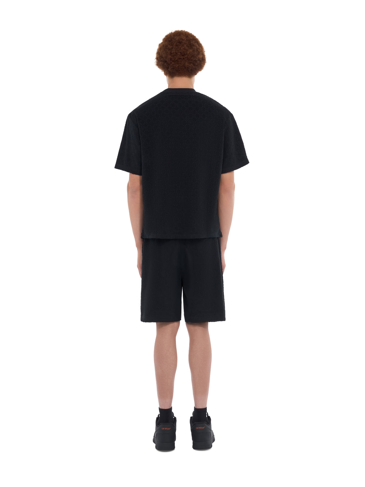 OFF WHITE Off Arrow Terry Shorts BLACK 44OWOS26B081