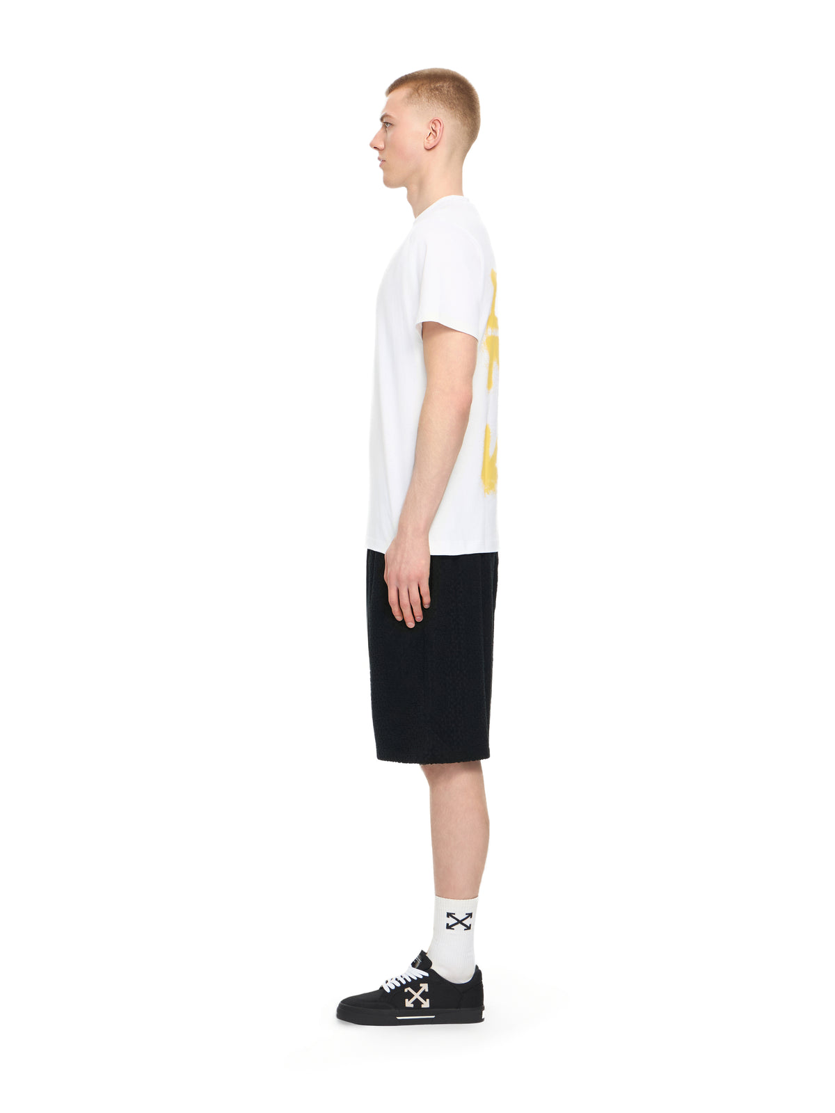 OFF WHITE Slim Fit Graphic S/S T-Shirt WHITE 44OWOS26T061