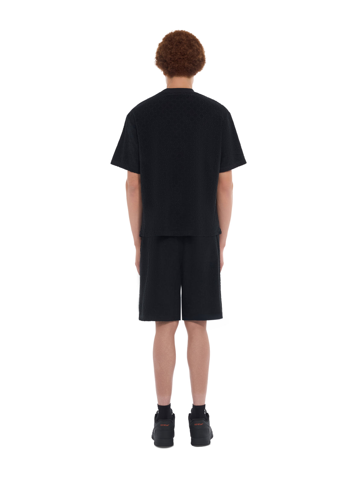 OFF WHITE Off Arrow Terry Skate T-Shirt BLACK 44OWOS26T081