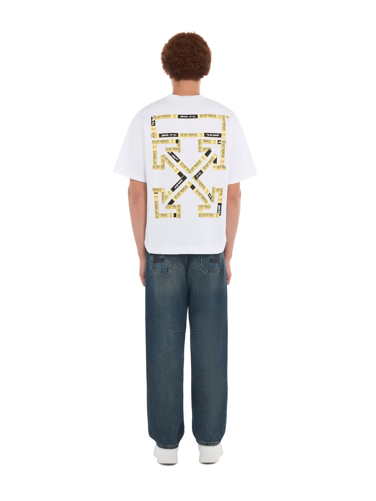 OFF WHITE Tape Arrow Skate T-Shirt WHITE 44OWOS26T082
