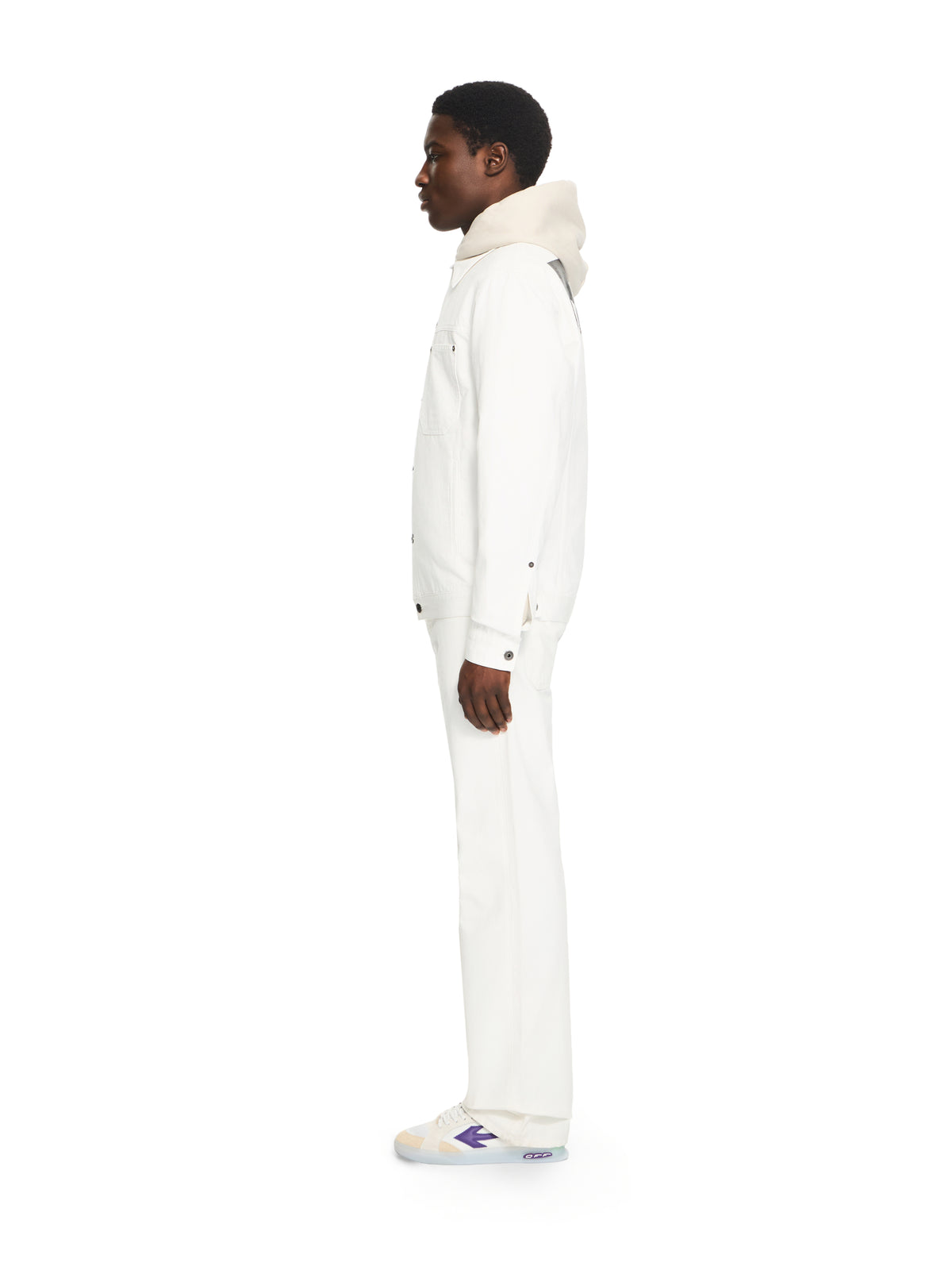 OFF WHITE Half Arrow Slim Relaxed Pants WHITE 44XCE04JS26F001