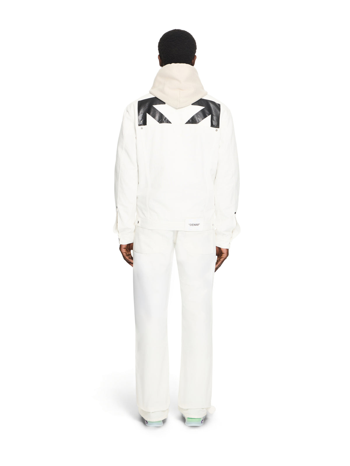 OFF WHITE Half Arrow Slim Relaxed Pants WHITE 44XCE04JS26F001