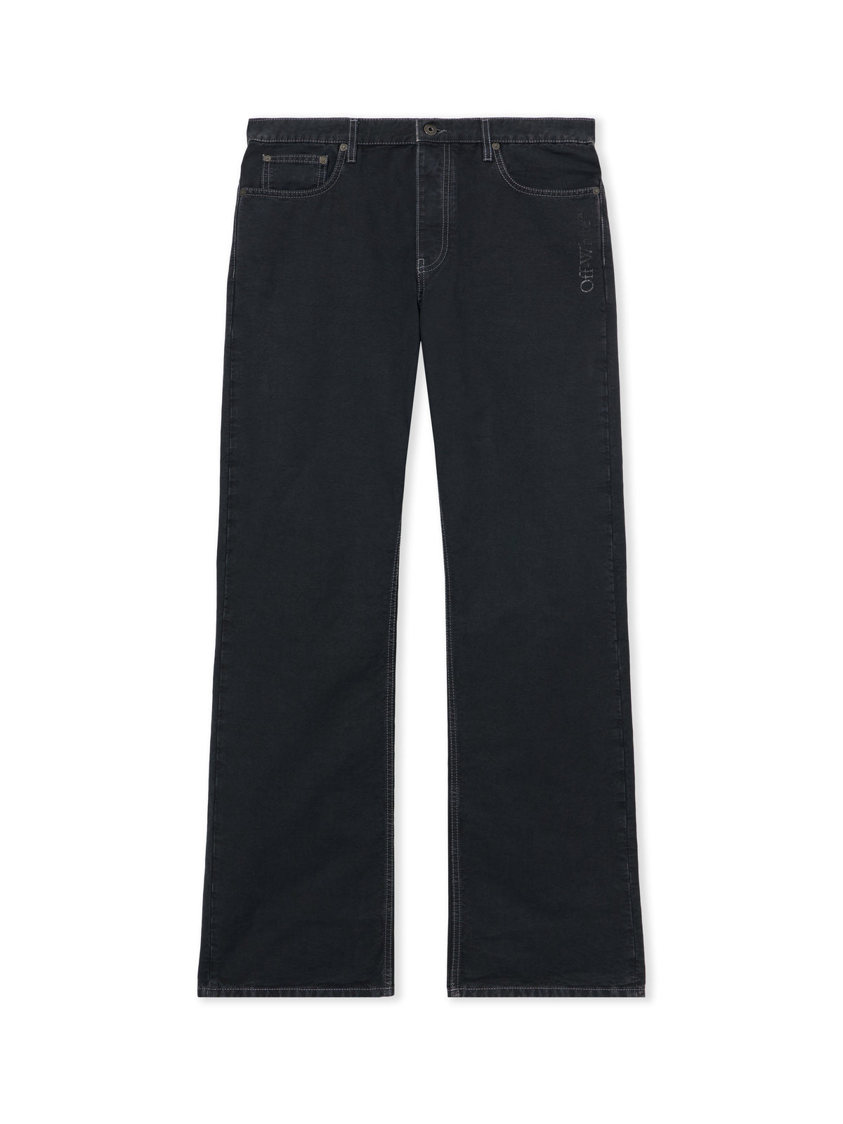 OFF WHITE Half Arrow Slim Relaxed Pants BLACK 44XCE04JS26F003
