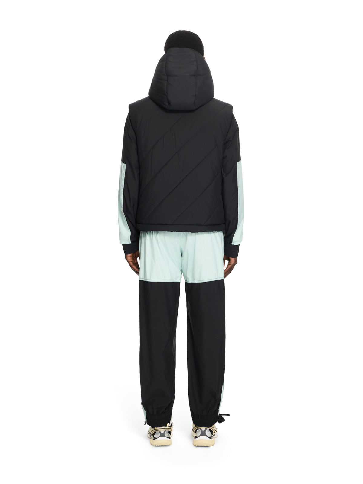 OFF WHITE Arrow Diagonal Puffer Vest BLACK 44XEX00FS26F001