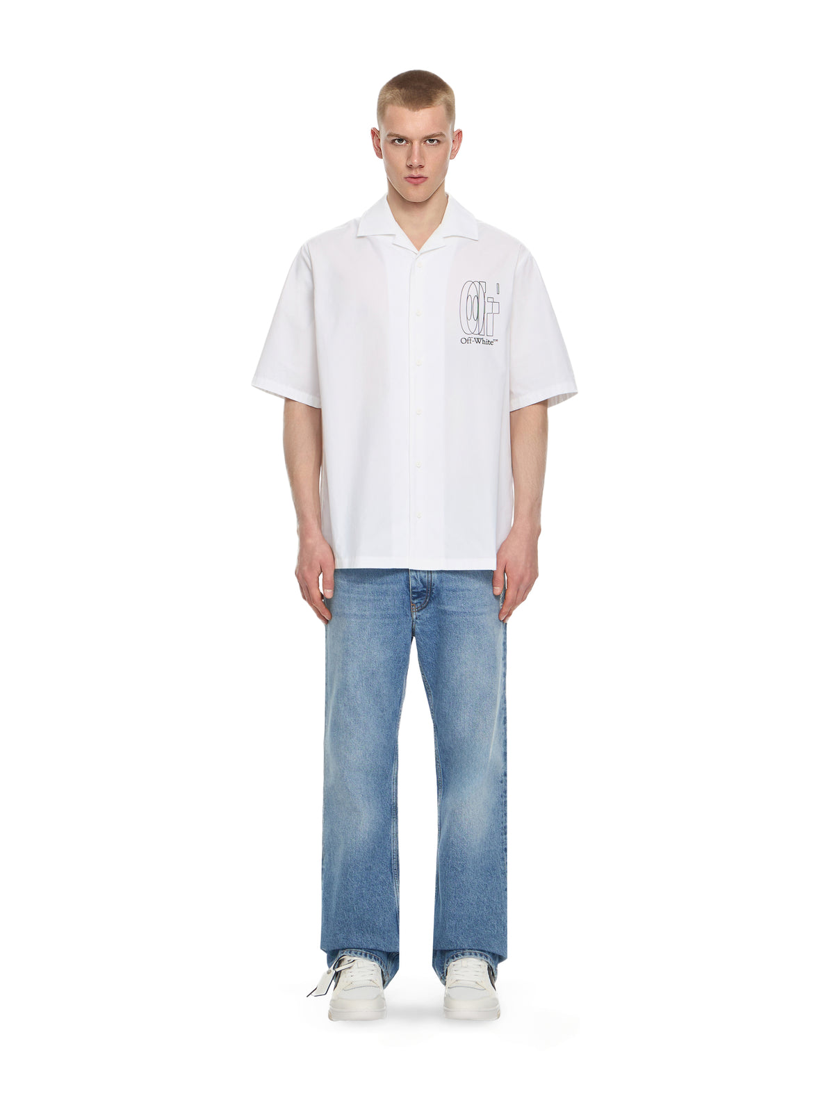 Outline Double Arrow Bowling Shirt