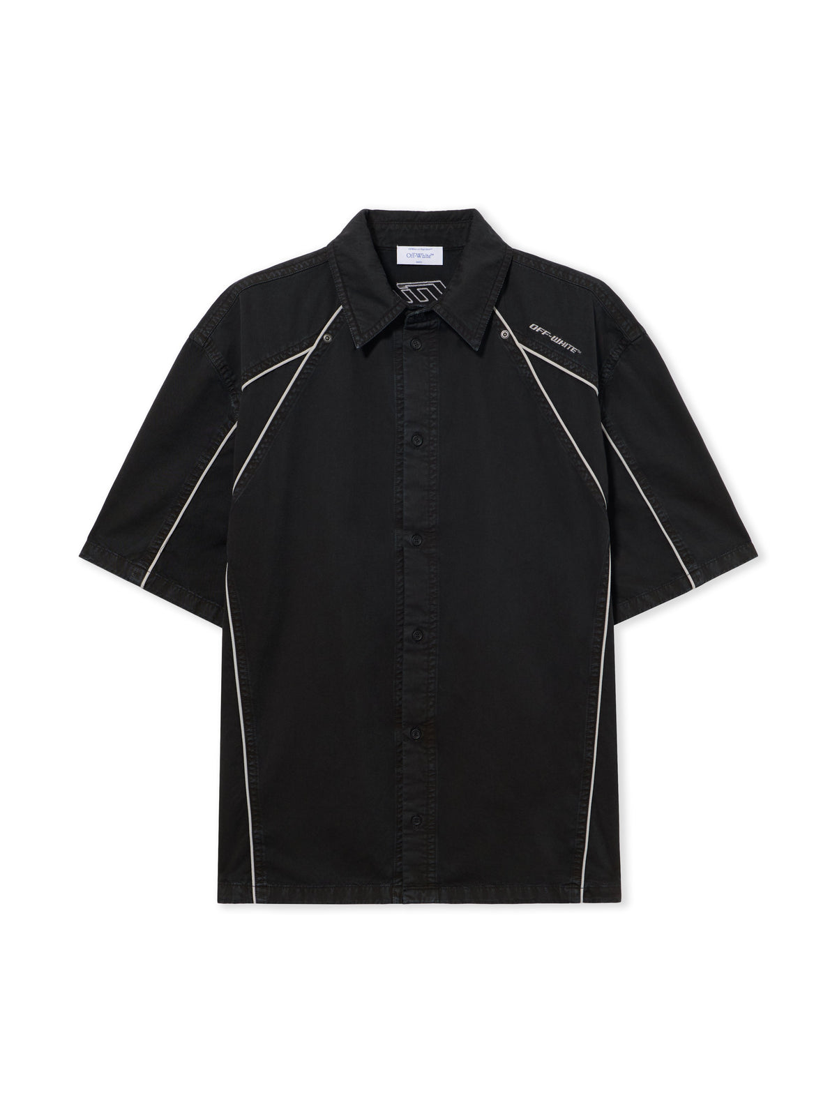 Garment-Dyed Sporty Bowling Shirt