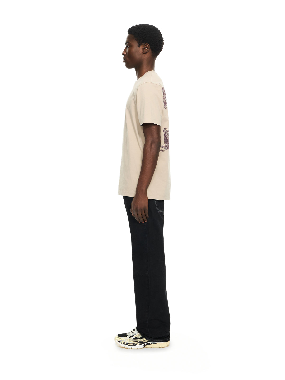OFF WHITE Half Arrow Slim Relaxed Jeans STONE RAW BLACK 44XYA18JS26D001