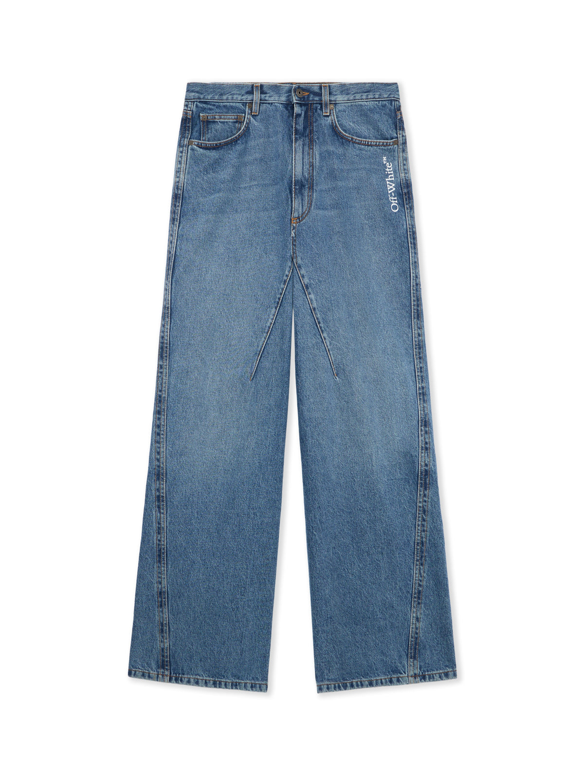 Half Arrow Twist Slouchy Jeans