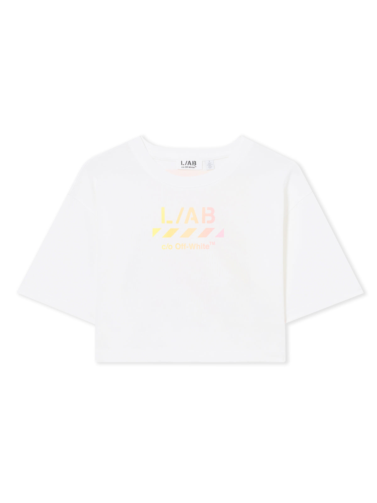 L/AB Gradient Logo Cropped T-Shirt