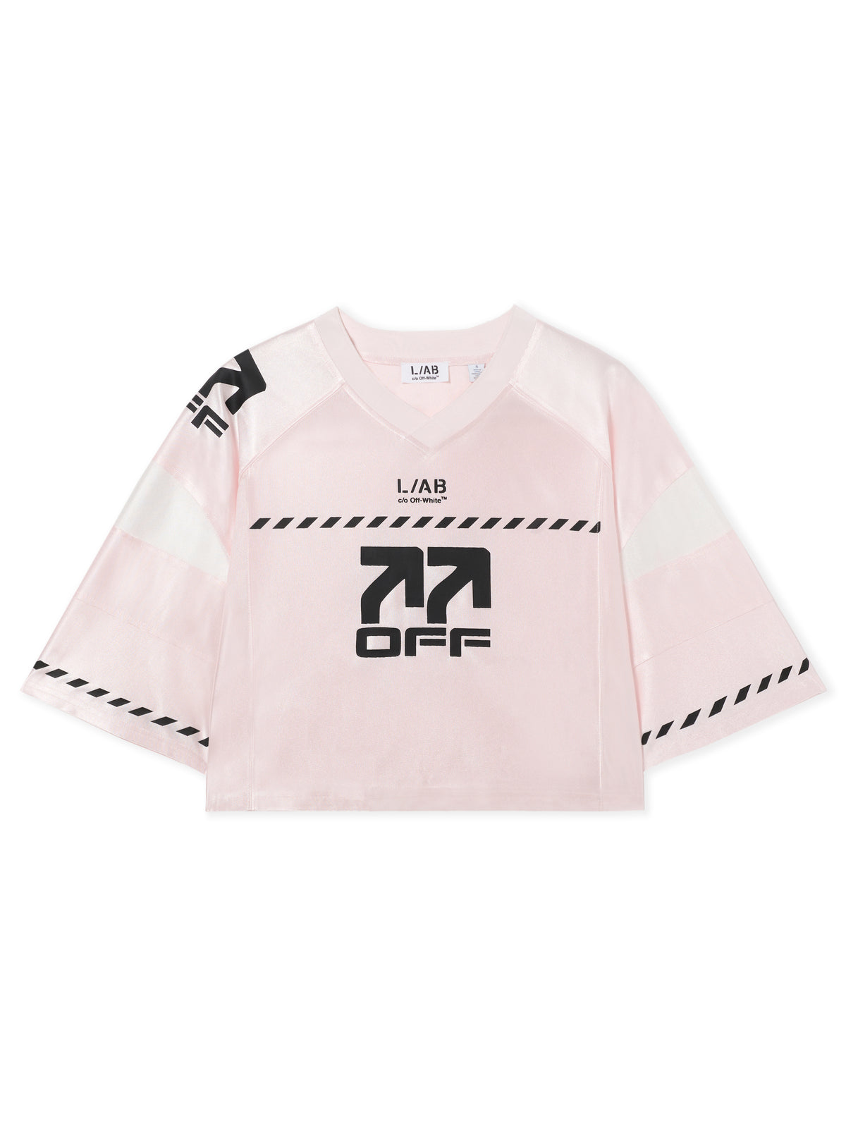 L/AB Cropped Graphic Jersey Top