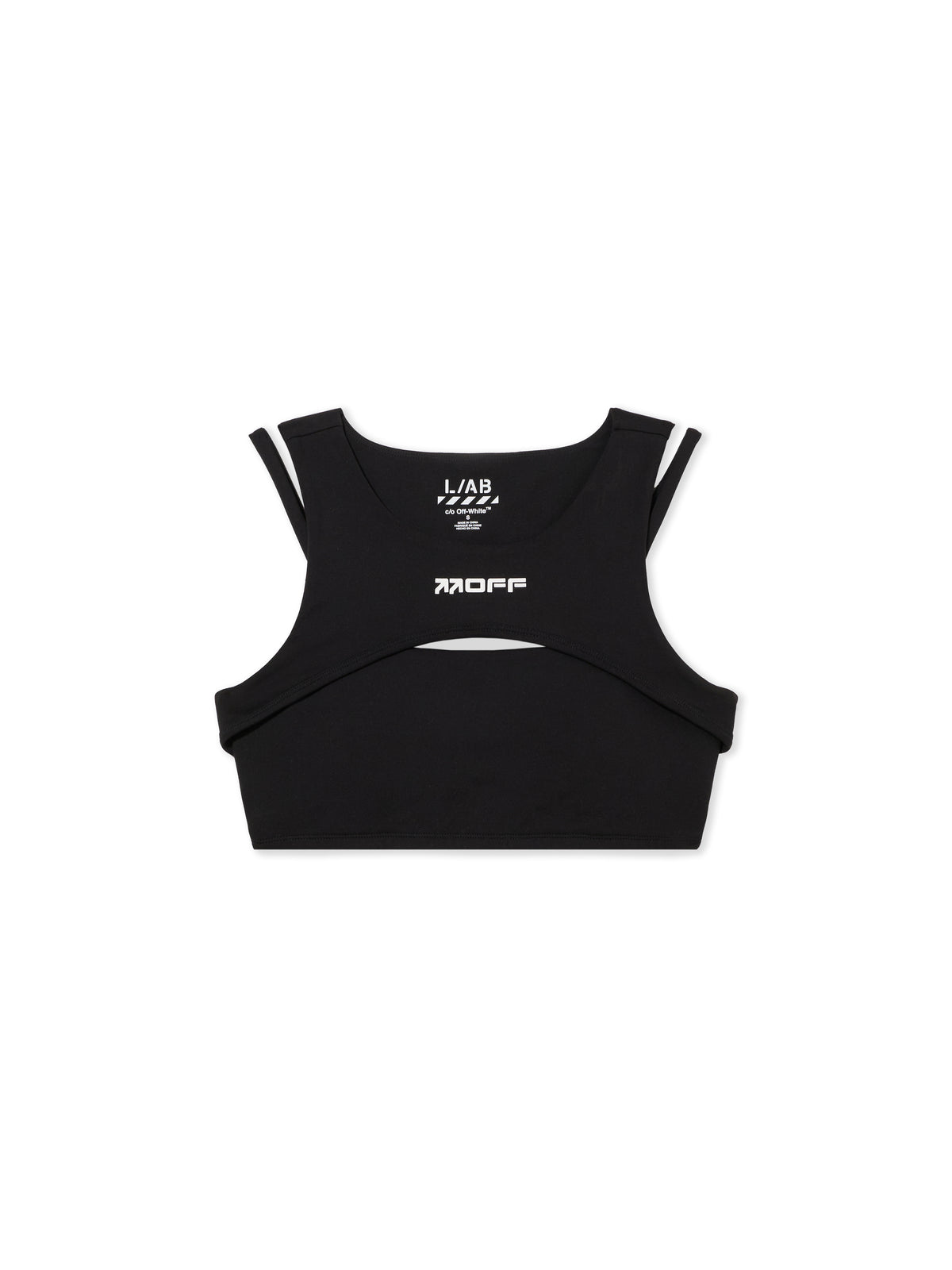 L/AB Cut-Out Logo Crop Top