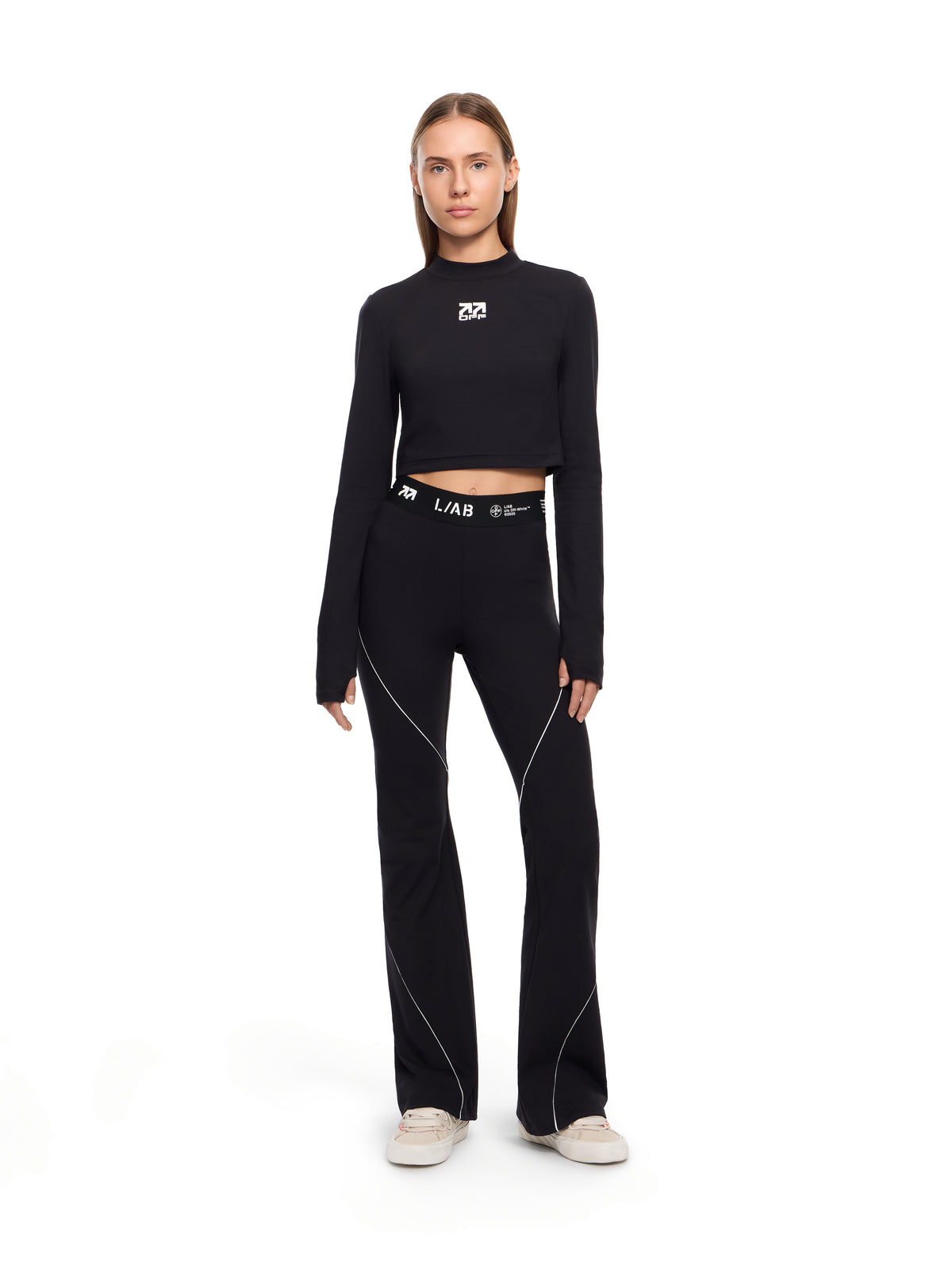 L/AB Cropped Mockneck Top