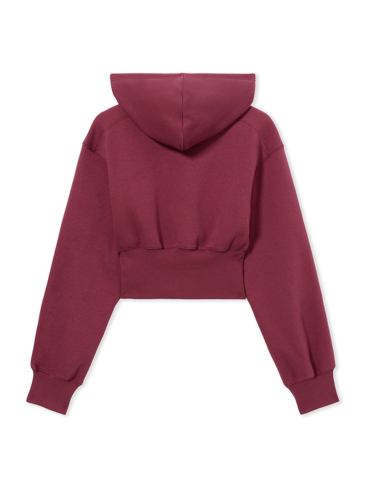 LAB L/AB Logo Cropped Boxy Jacket Burgundy LABF2639G00040T