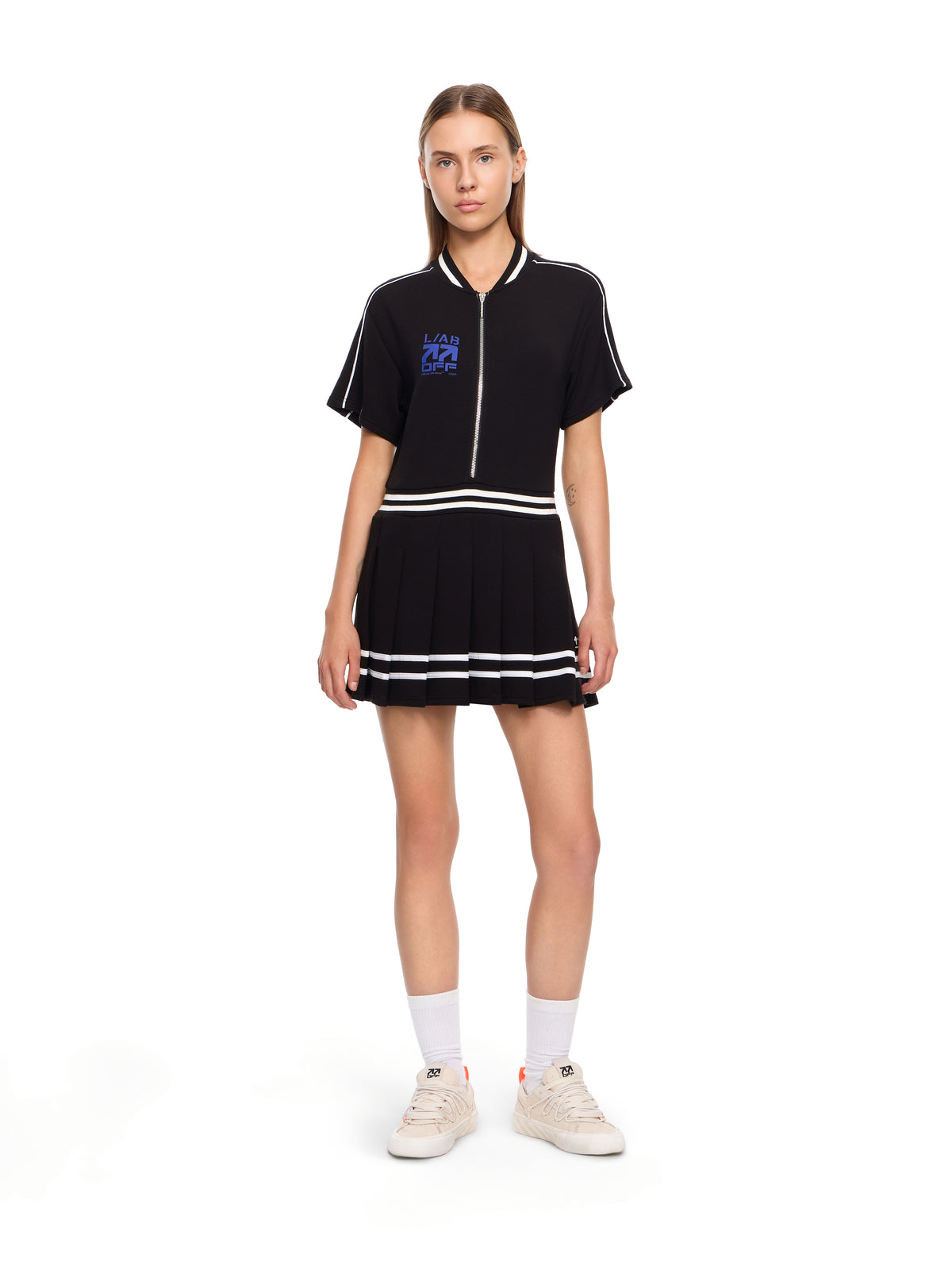 LAB L/AB Pleated Tennis Dress Black Night LABF2639U00053T