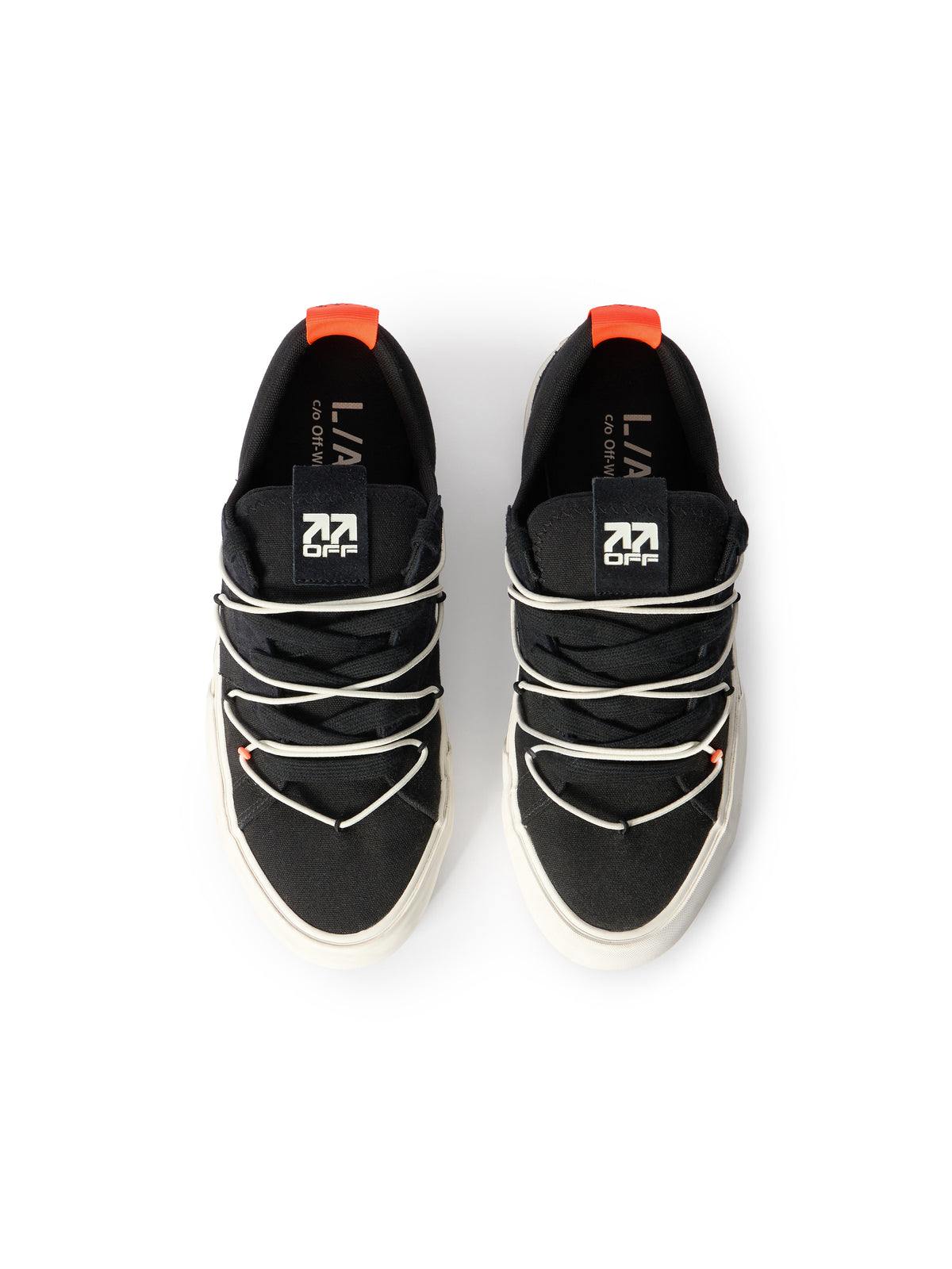 LAB L/AB Tape Vulcanized Sneakers BLACK/WHITE LABF26OF05816