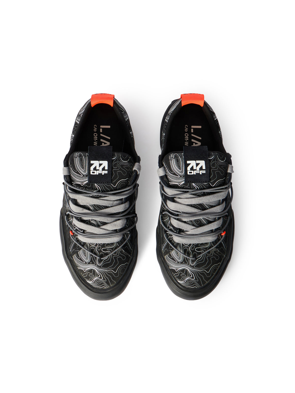 LAB L/AB Tape Vulcanized Sneakers BLACK/GREY LABF26OF05816