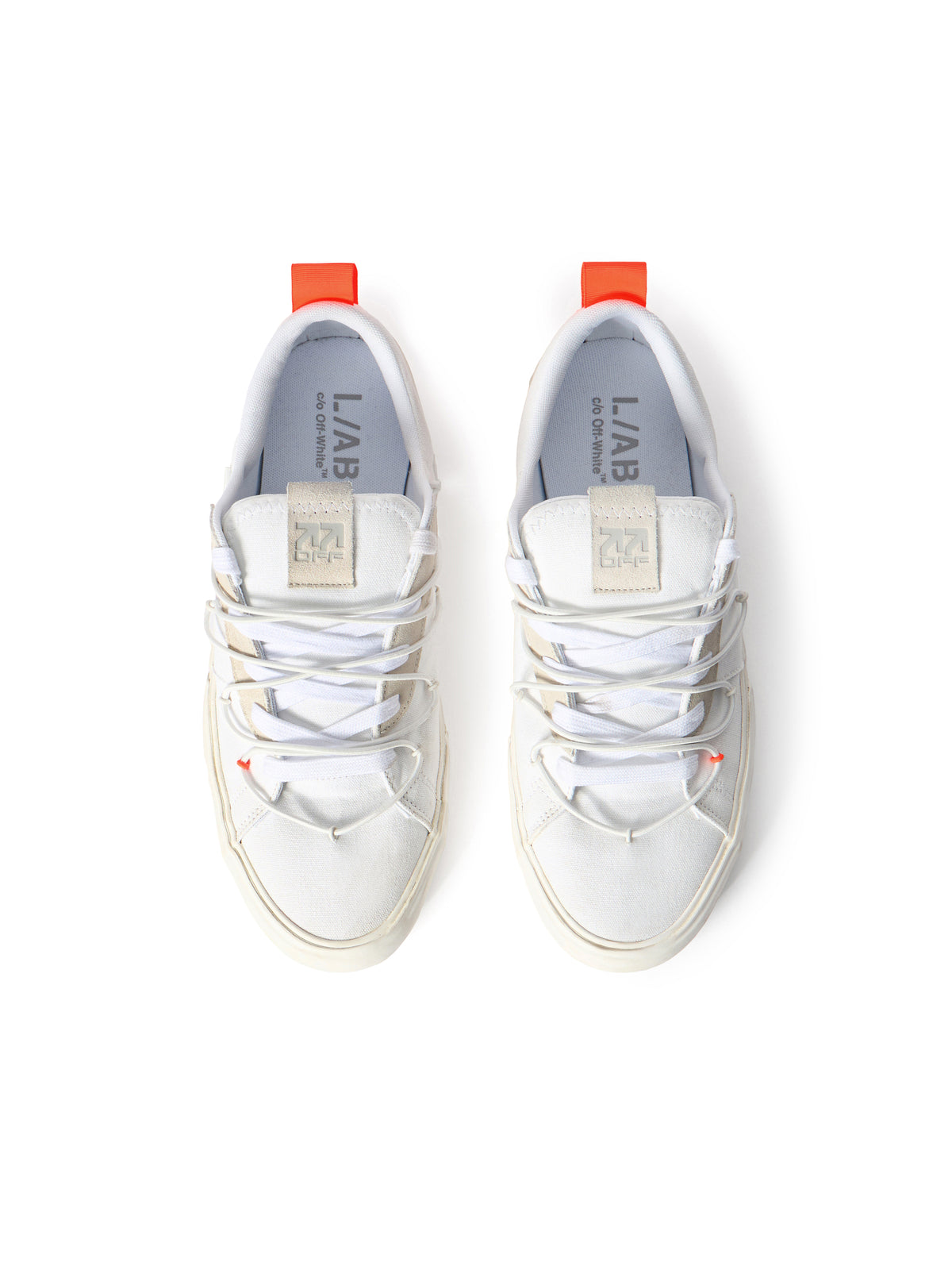 LAB L/AB Tape Vulcanized Sneakers WHITE/LIGHT GREY LABF26OF06328