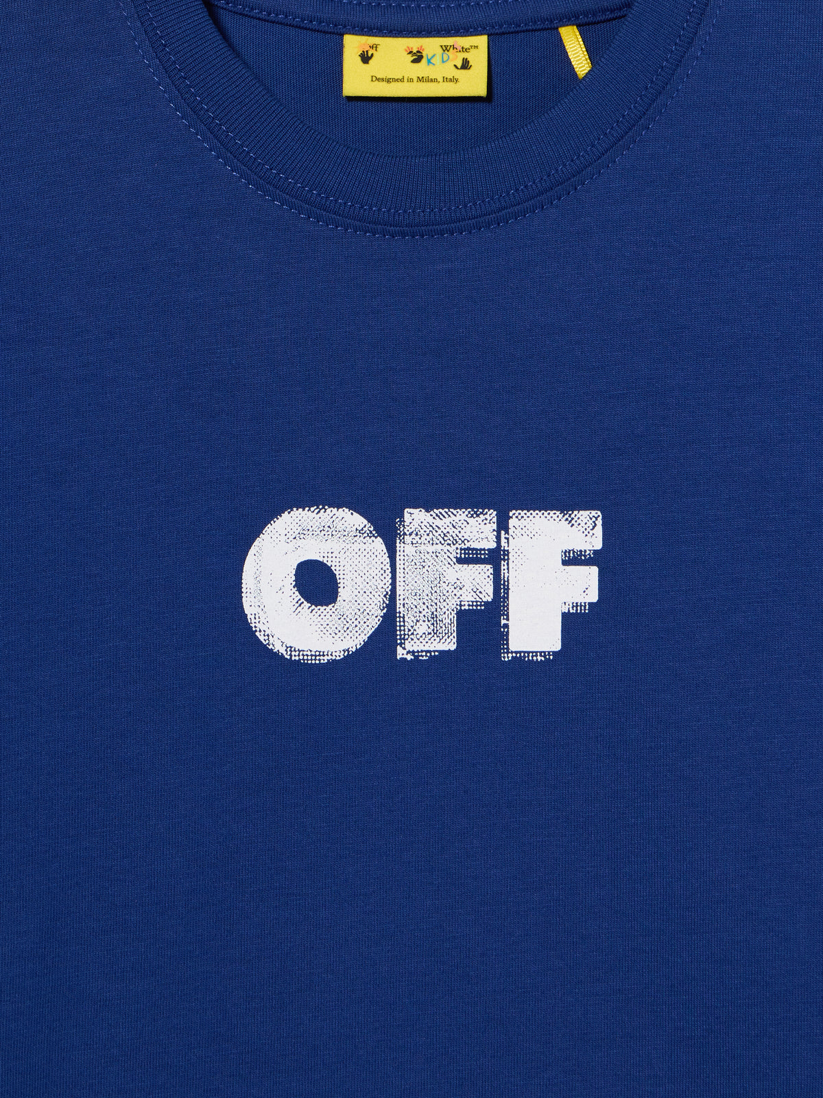 OFF WHITE Arrow Sponge T-Shirt BLUE - WHITE OBAA002F25JER003