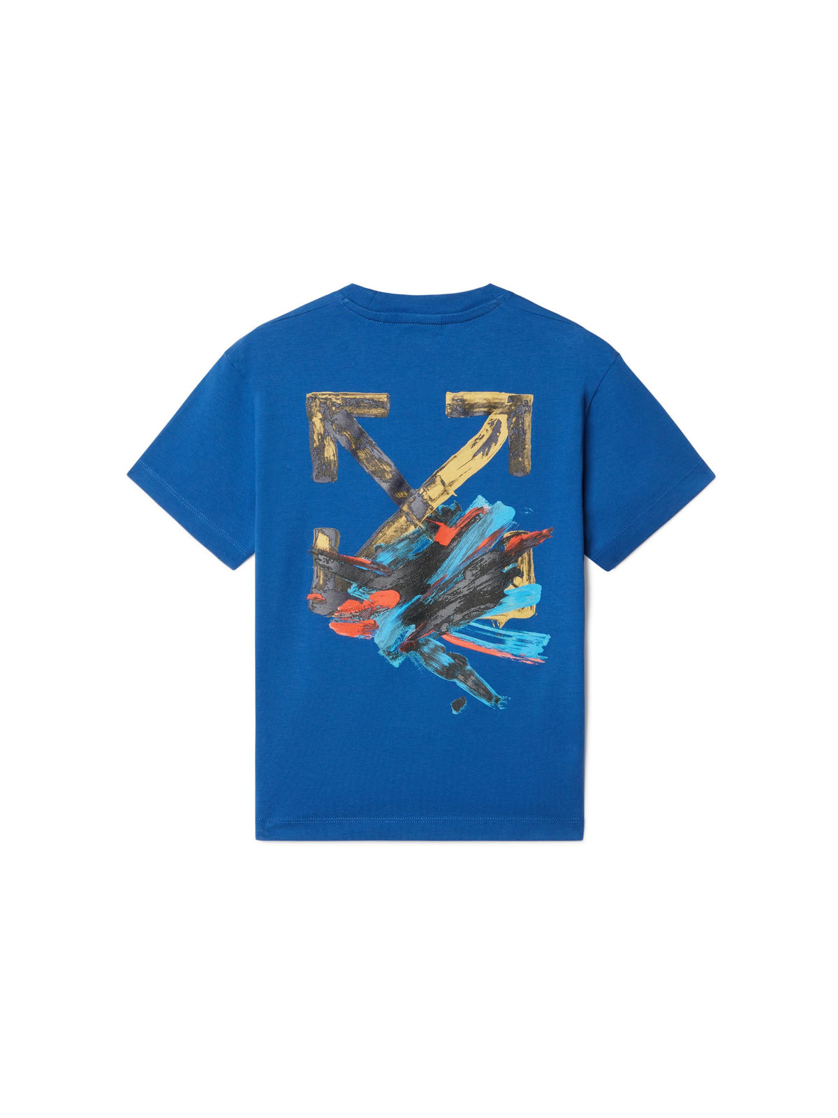 OFF WHITE Arrow Acrylic Tee S/S BLUE OBAA002S25JER00D