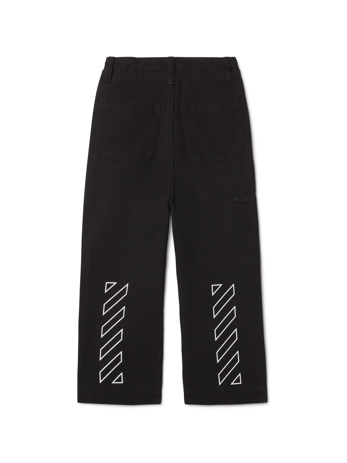 OFF WHITE Off Stamp Clear Worker Pant BLACK OBCA007F24FAB001