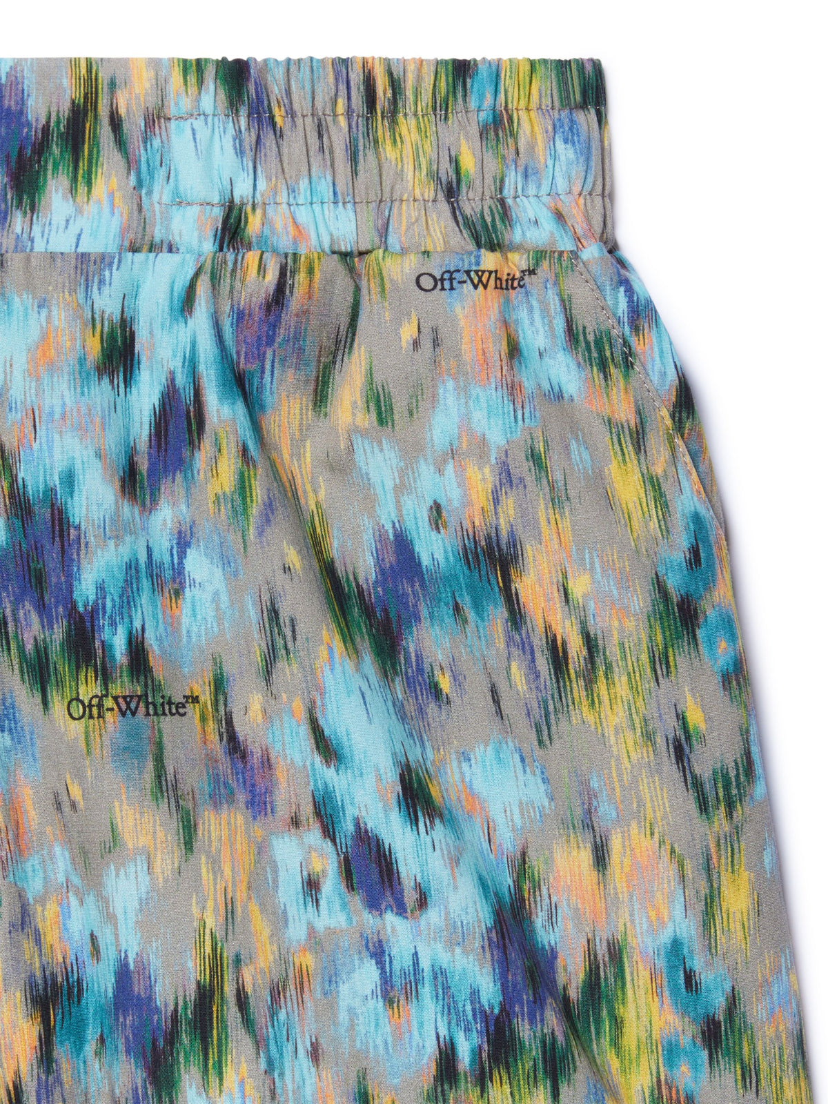 OFF WHITE All Over Watercolor Short BLUE OBCB00CS25FAB001
