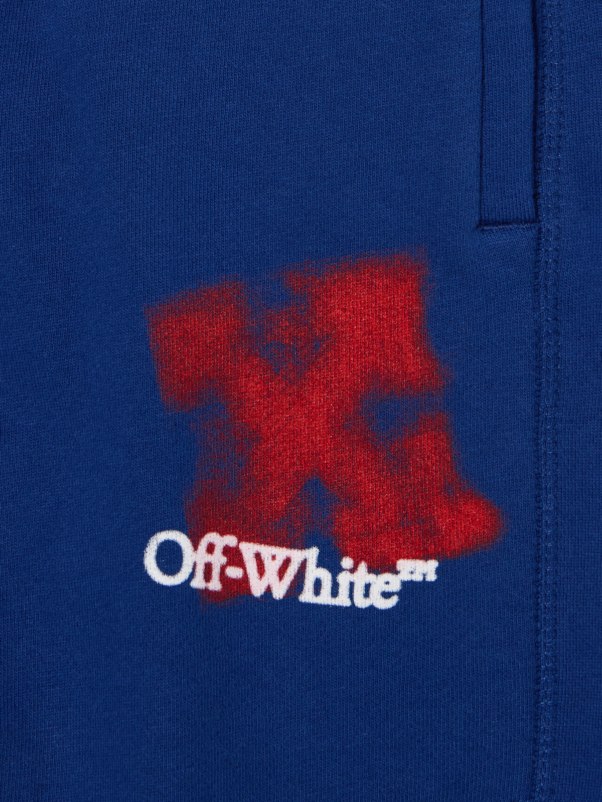 OFF WHITE Arrow Spray Logo Sweatpants BLUE - RED OBCH001F25FLE001